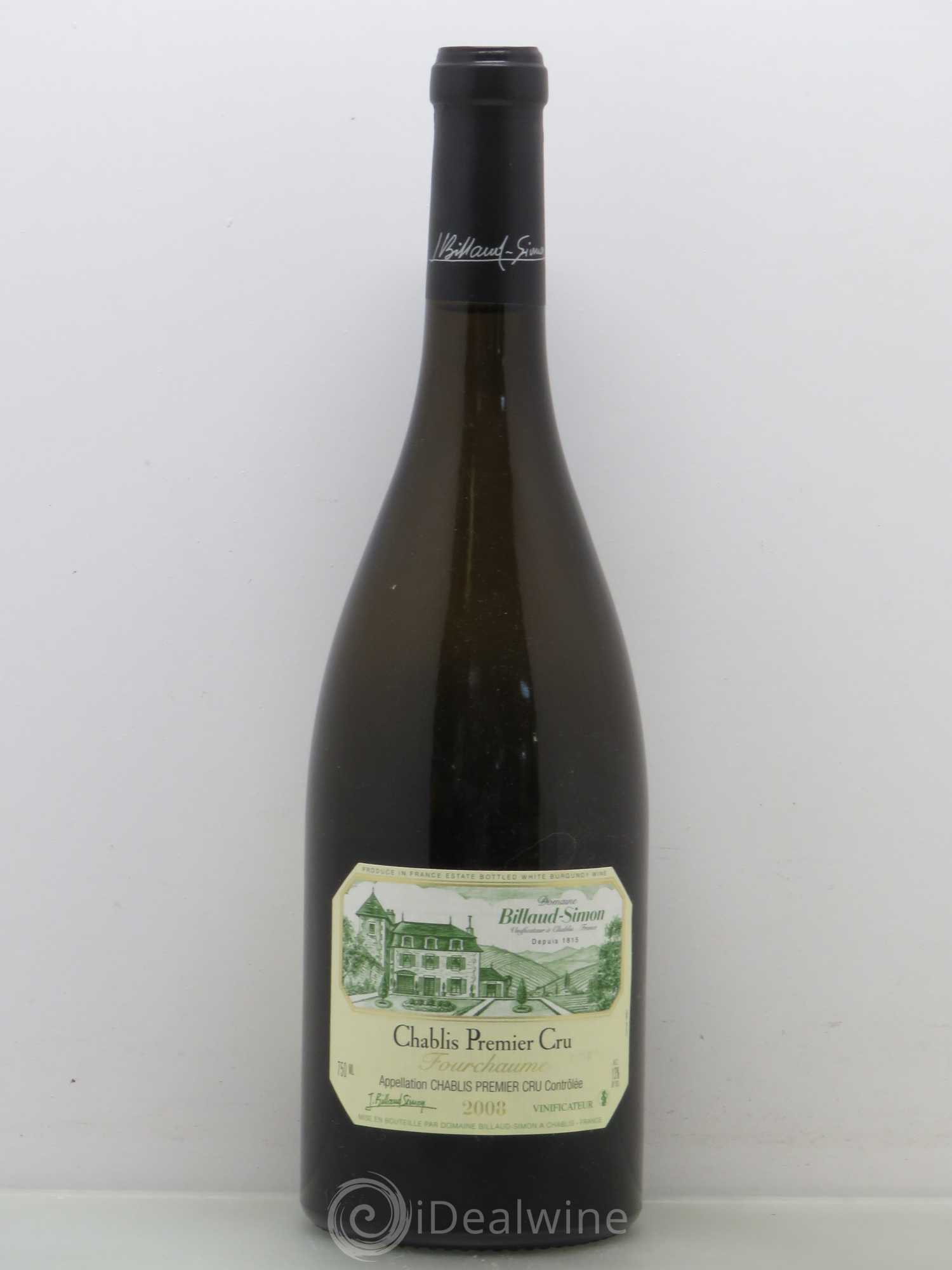 Chablis 1er Cru Fourchaume Billaud-Simon (Domaine) 2008 - Lot de 1 bouteille - 0