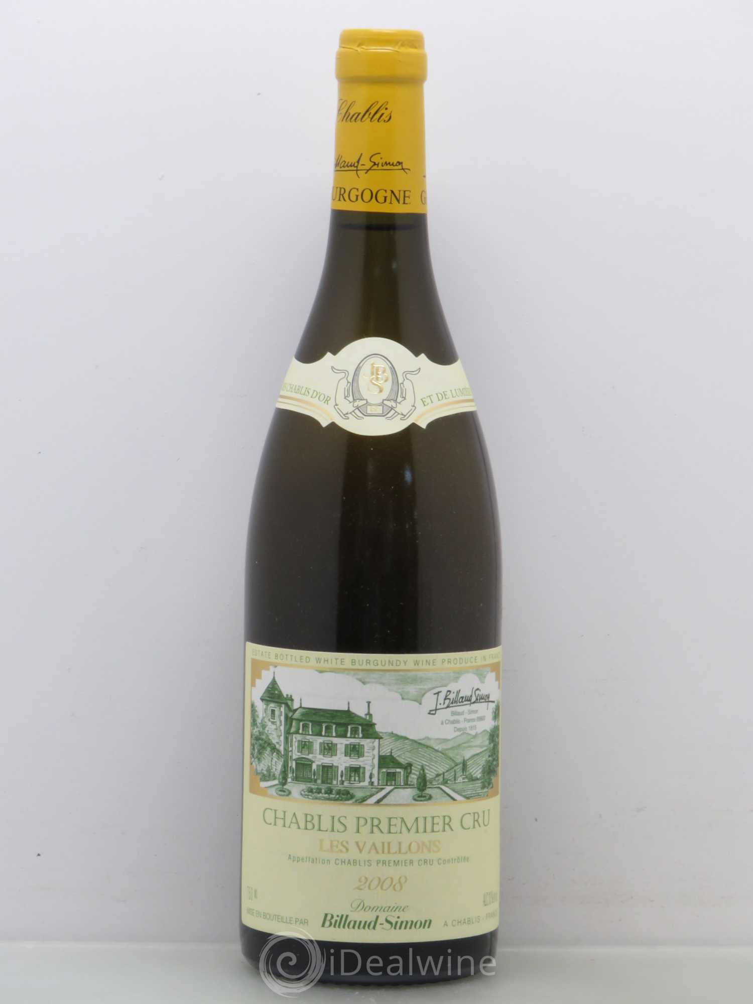 Chablis 1er Cru Les Vaillons Domaine Billaud Simon 2008 - Posten von 1 Flasche - 0