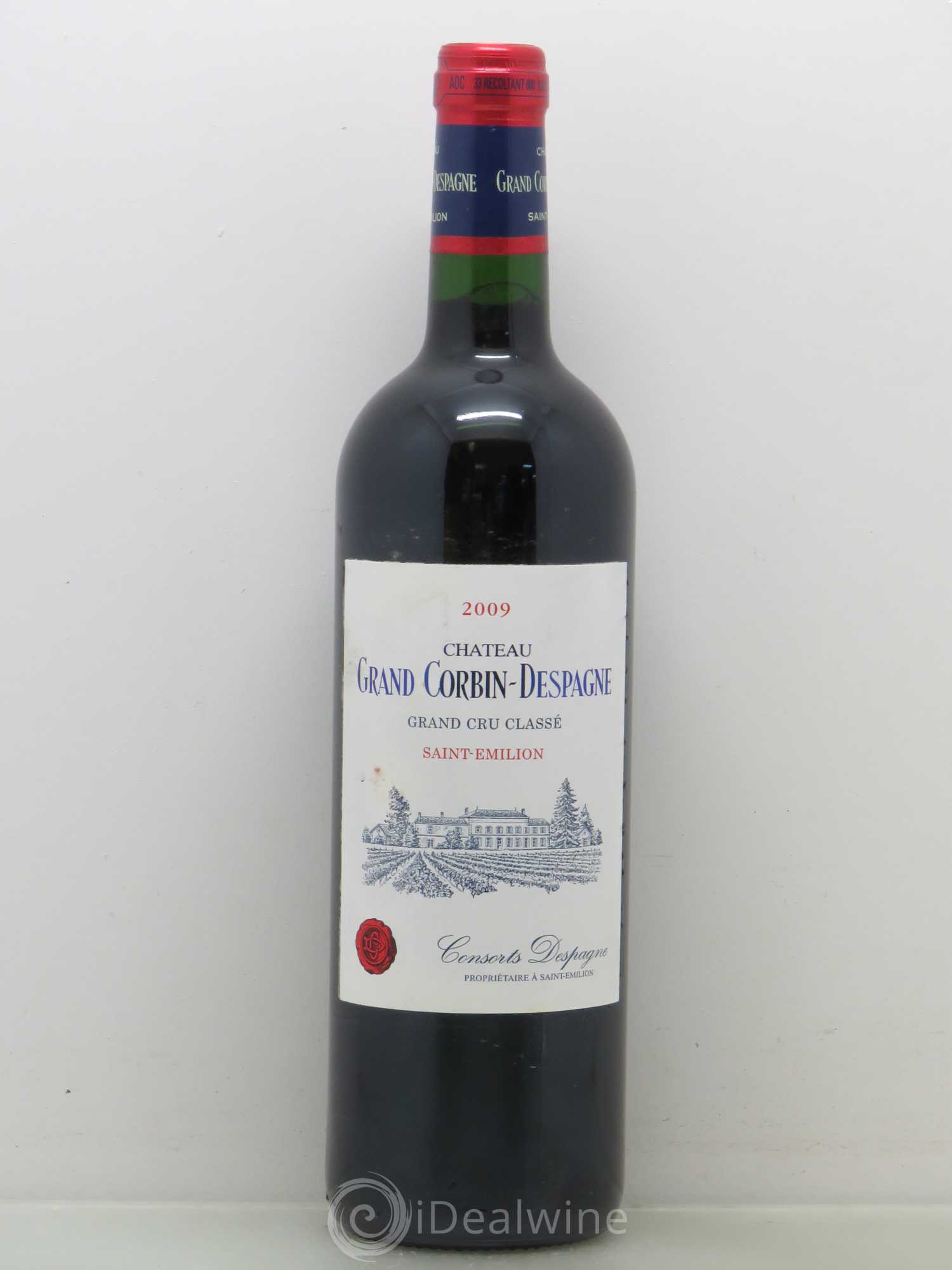 Château Grand Corbin Despagne Grand Cru Classé 2009 - Lot de 1 bouteille - 0