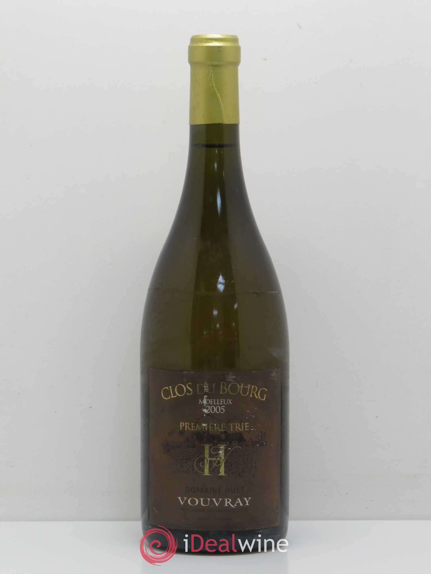 Vouvray Clos du Bourg Moelleux 1ère trie Domaine Huet (senza prezzo di riserva) 2005 - Lotto di 1 bottiglia - 0