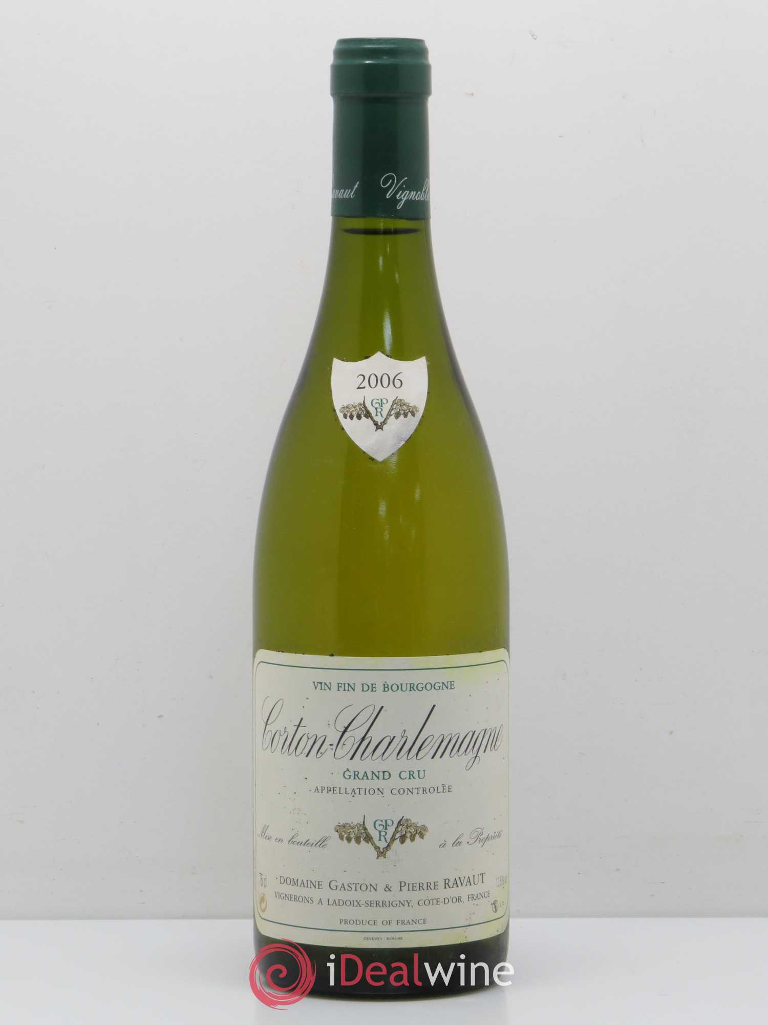 Corton-Charlemagne Grand Cru Domaine Ravaut 2006 - Lot de 1 bouteille - 0