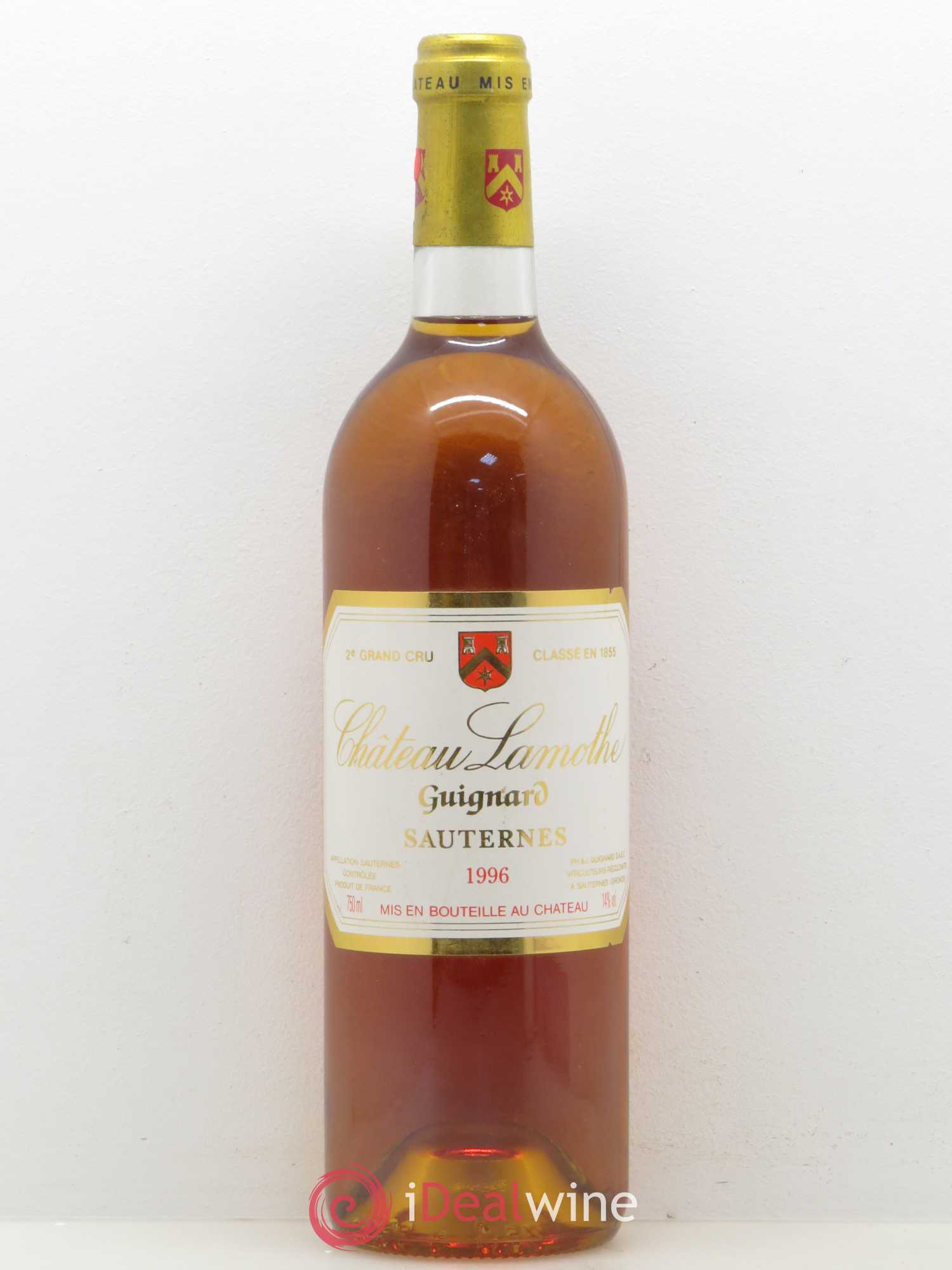 Château Lamothe Guignard 2ème Grand Cru Classé (senza prezzo di riserva) 1996 - Lotto di 1 bottiglia - 0