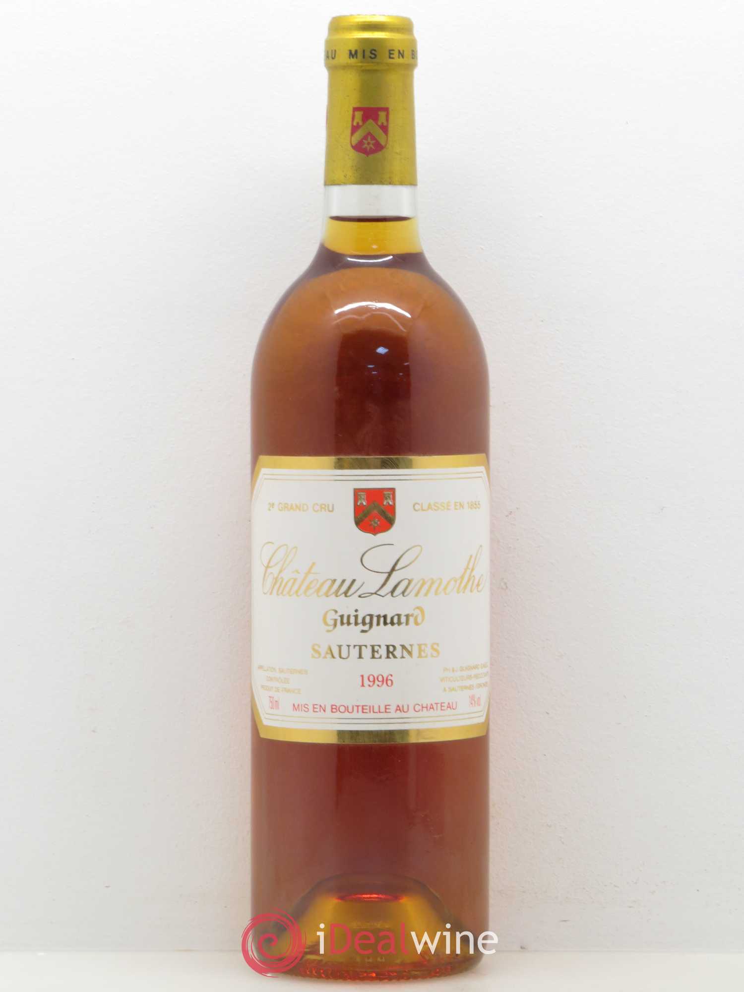 Château Lamothe Guignard 2ème Grand Cru Classé (senza prezzo di riserva) 1996 - Lotto di 1 bottiglia - 0
