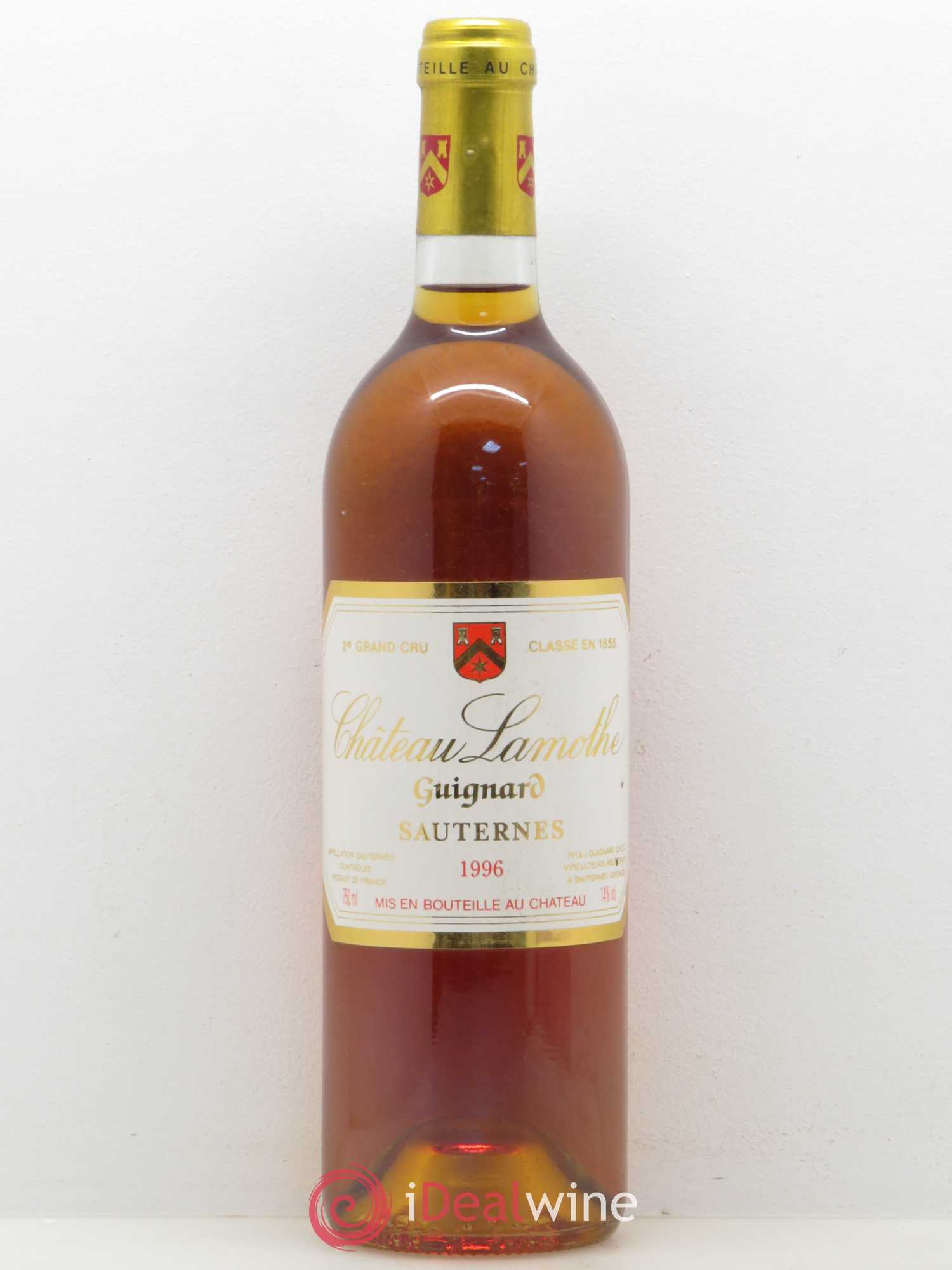 Château Lamothe Guignard 2ème Grand Cru Classé (senza prezzo di riserva) 1996 - Lotto di 1 bottiglia - 0