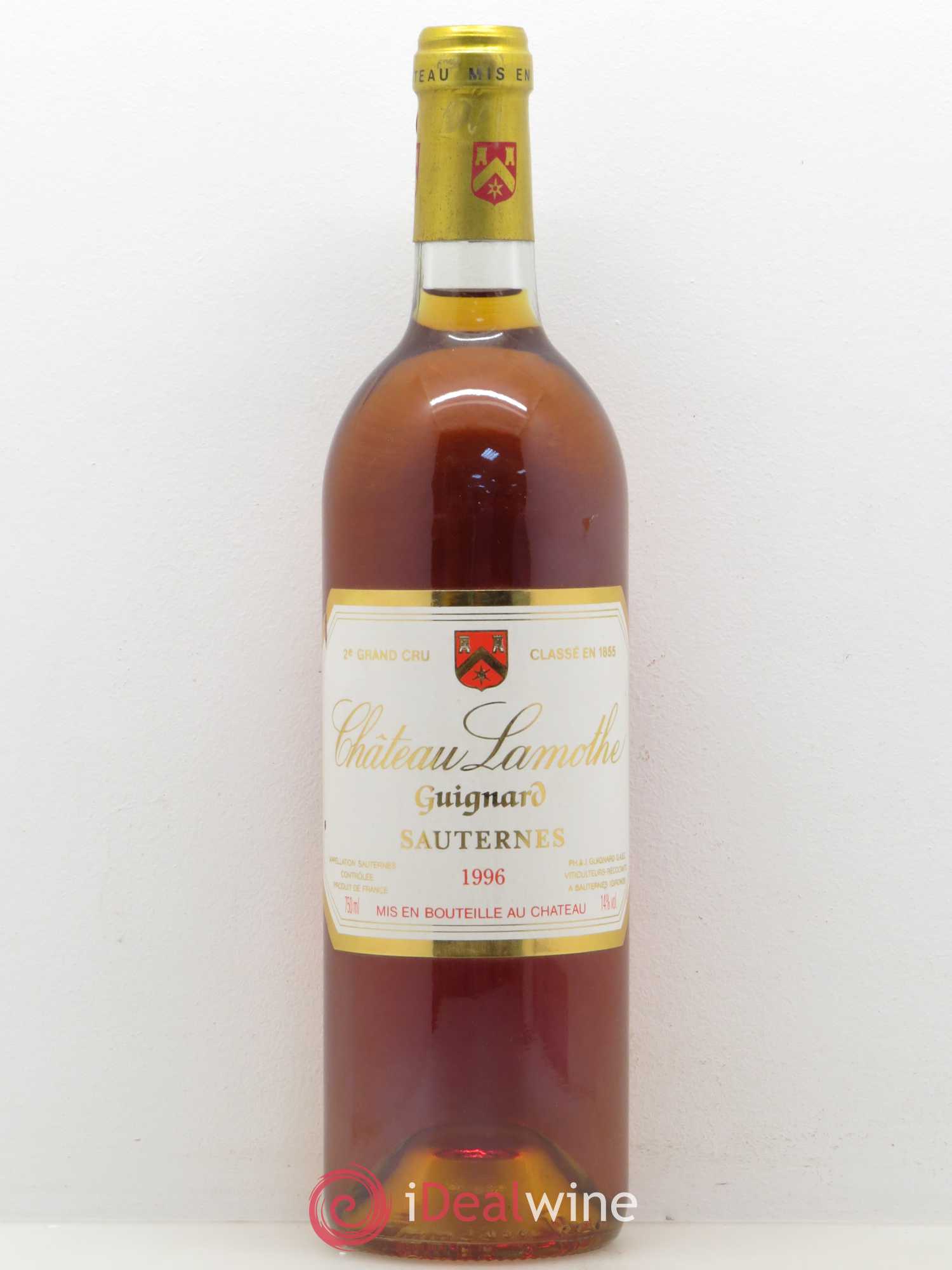 Château Lamothe Guignard 2ème Grand Cru Classé (senza prezzo di riserva) 1996 - Lotto di 1 bottiglia - 0