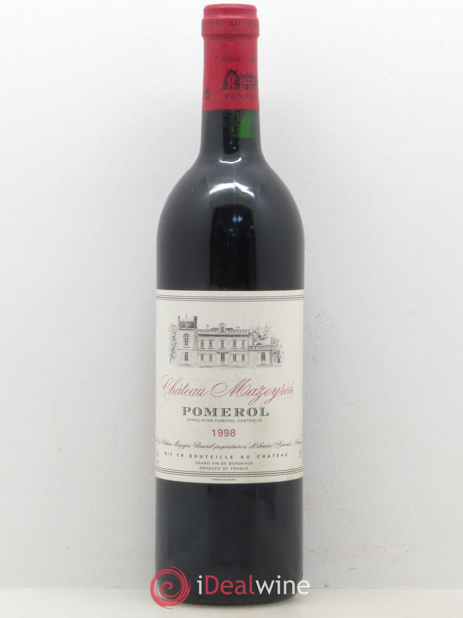 Château Mazeyres (sans prix de réserve) 1998 - Lot de 1 bouteille - 0
