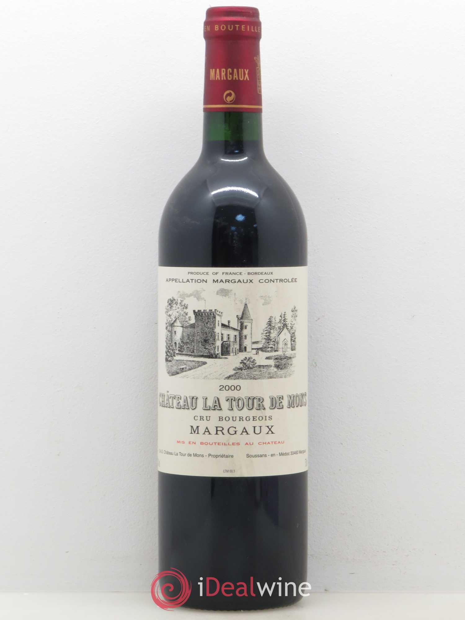 Château la Tour de Mons Cru Bourgeois (sans prix de réserve) 2000 - Lot de 1 bouteille - 0
