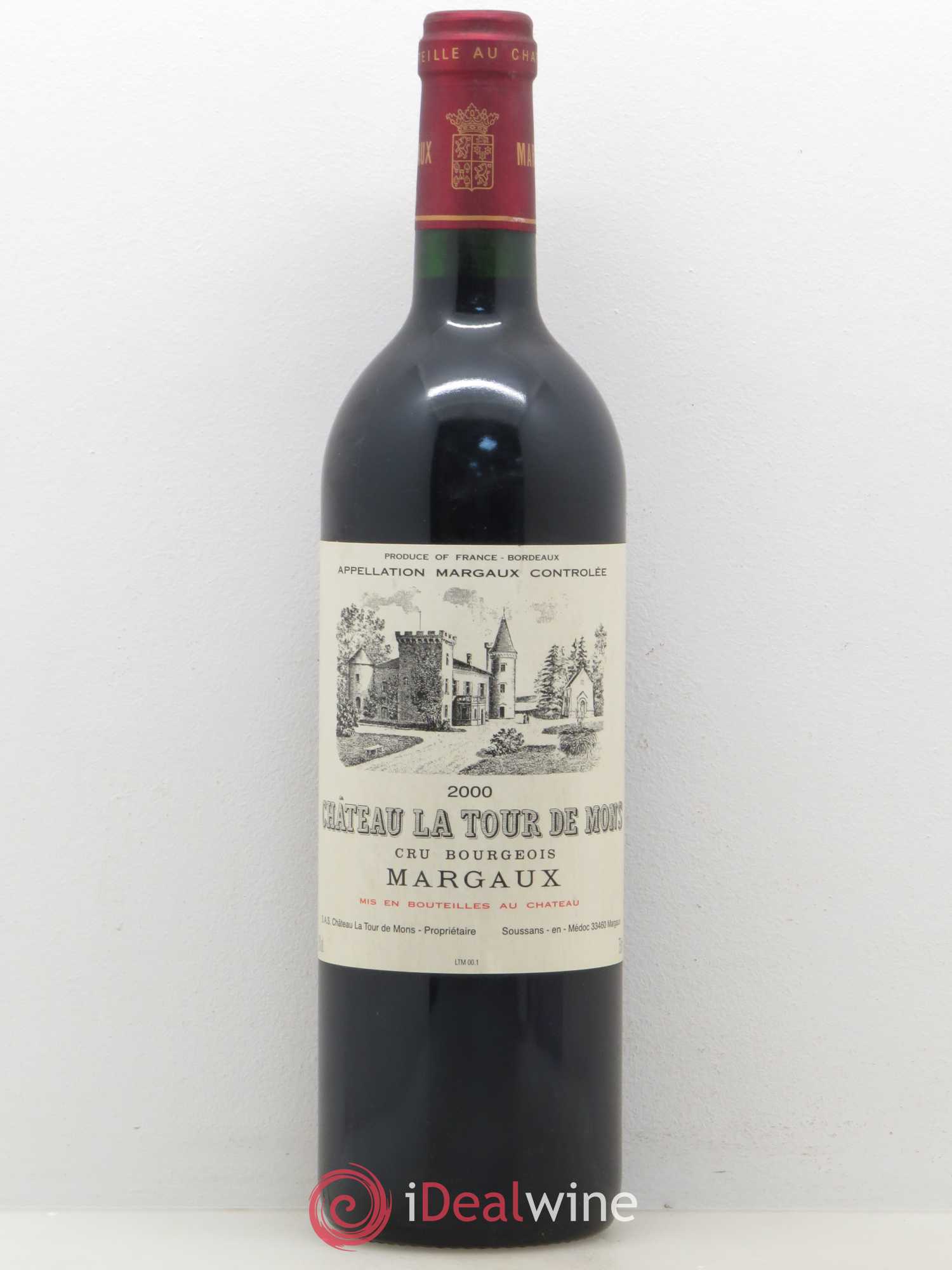 Château la Tour de Mons Cru Bourgeois (sans prix de réserve) 2000 - Lot de 1 bouteille - 0
