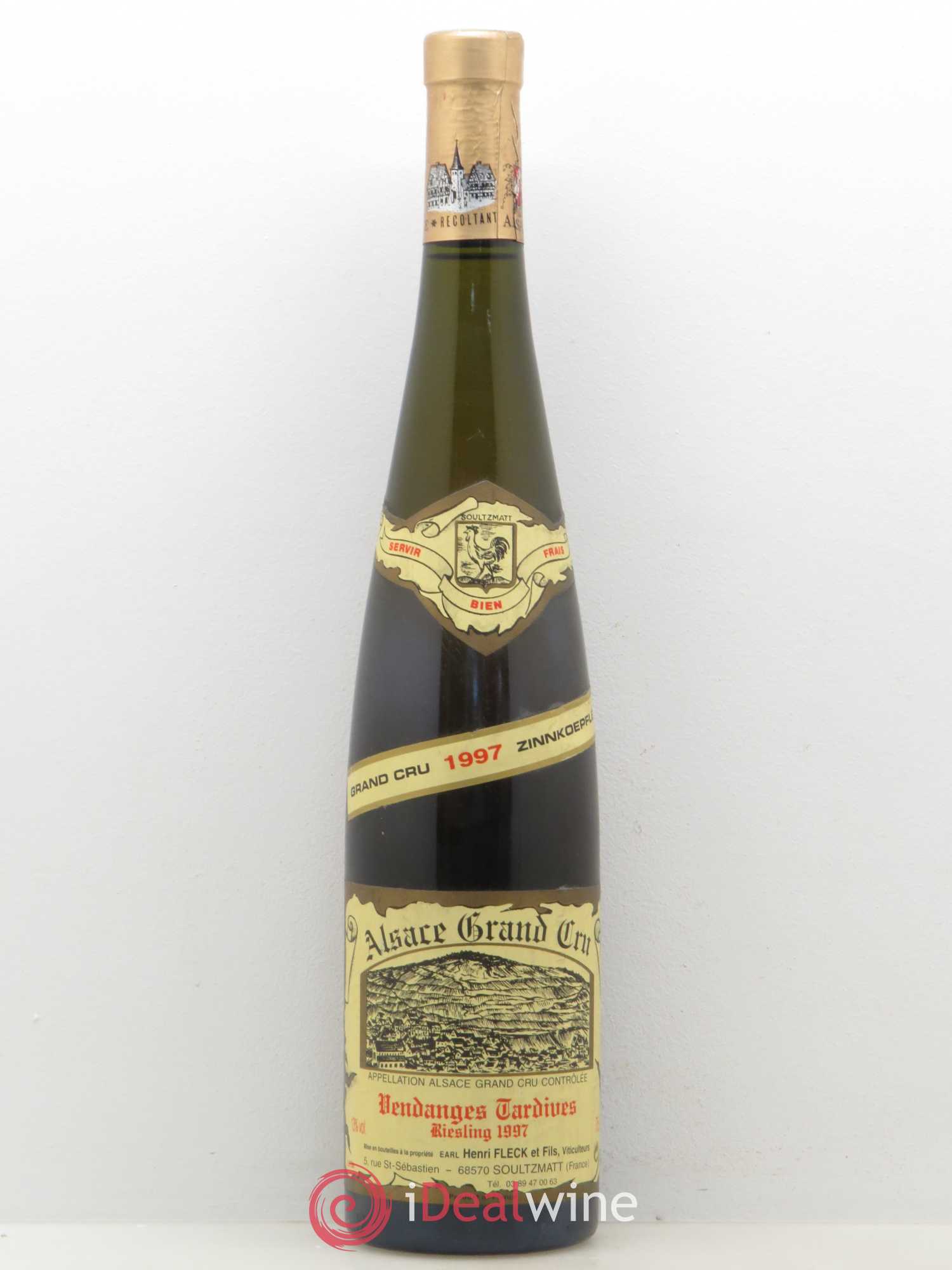 Riesling Vendanges Tardives Zinnkoepfle Fleck (sans prix de réserve) 1997 - Posten von 1 Flasche - 0