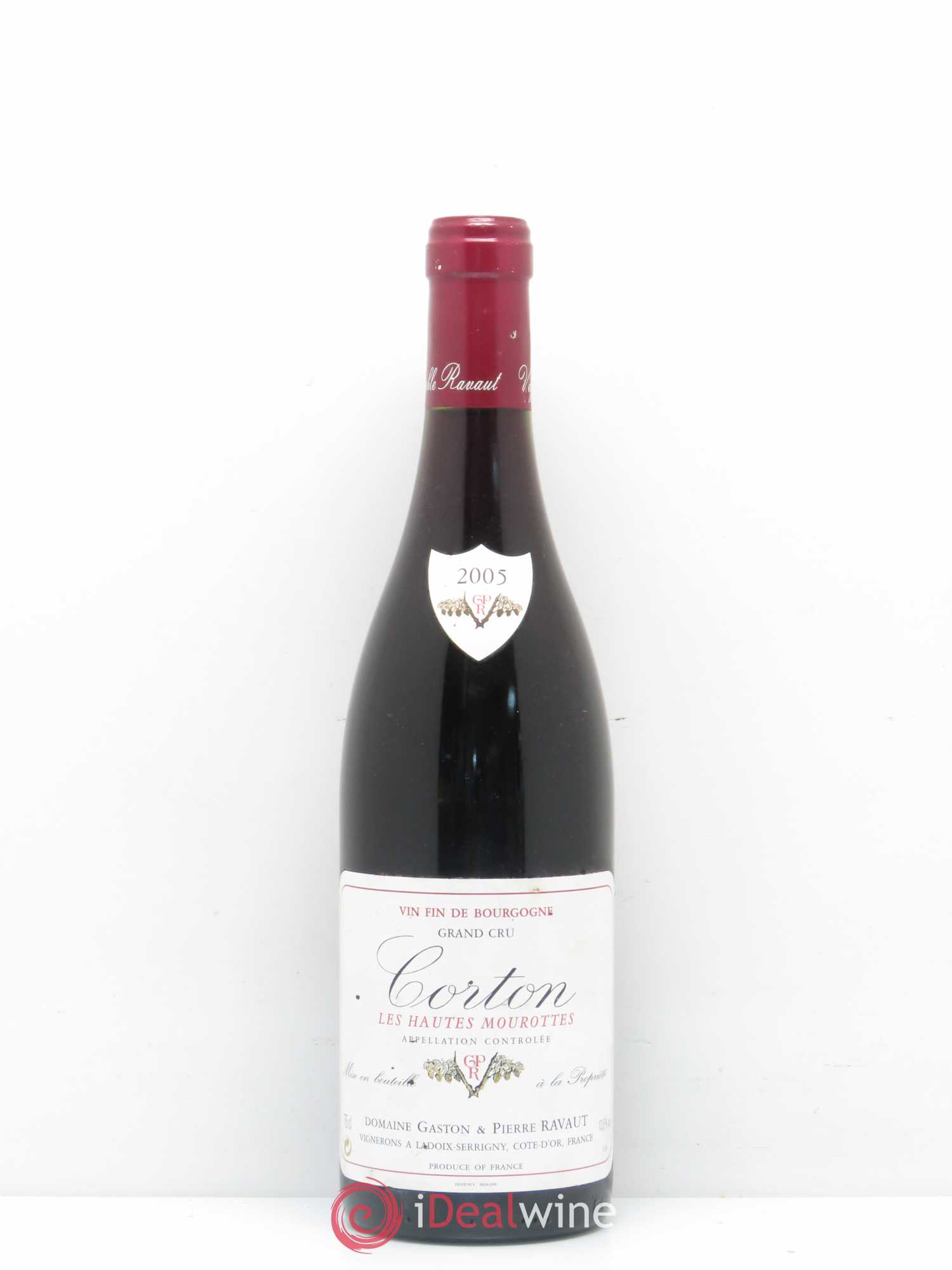 Corton Grand Cru Hautes Mourottes Domaine Ravault (sans prix de réserve) 2005 - Posten von 1 Flasche - 0