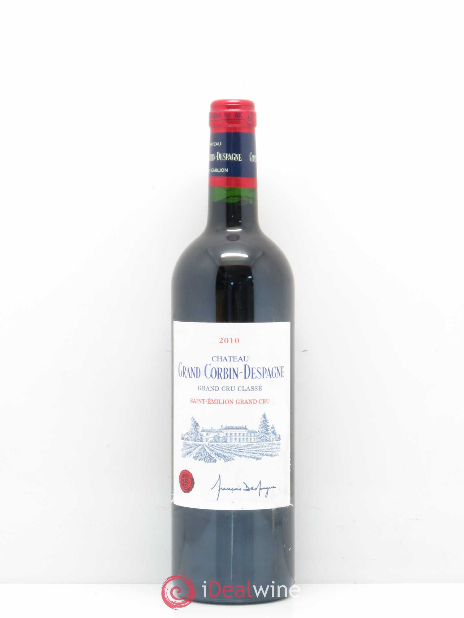 Château Grand Corbin Despagne Grand Cru Classé (sans prix de réserve) 2010 - Lot de 1 bouteille - 0