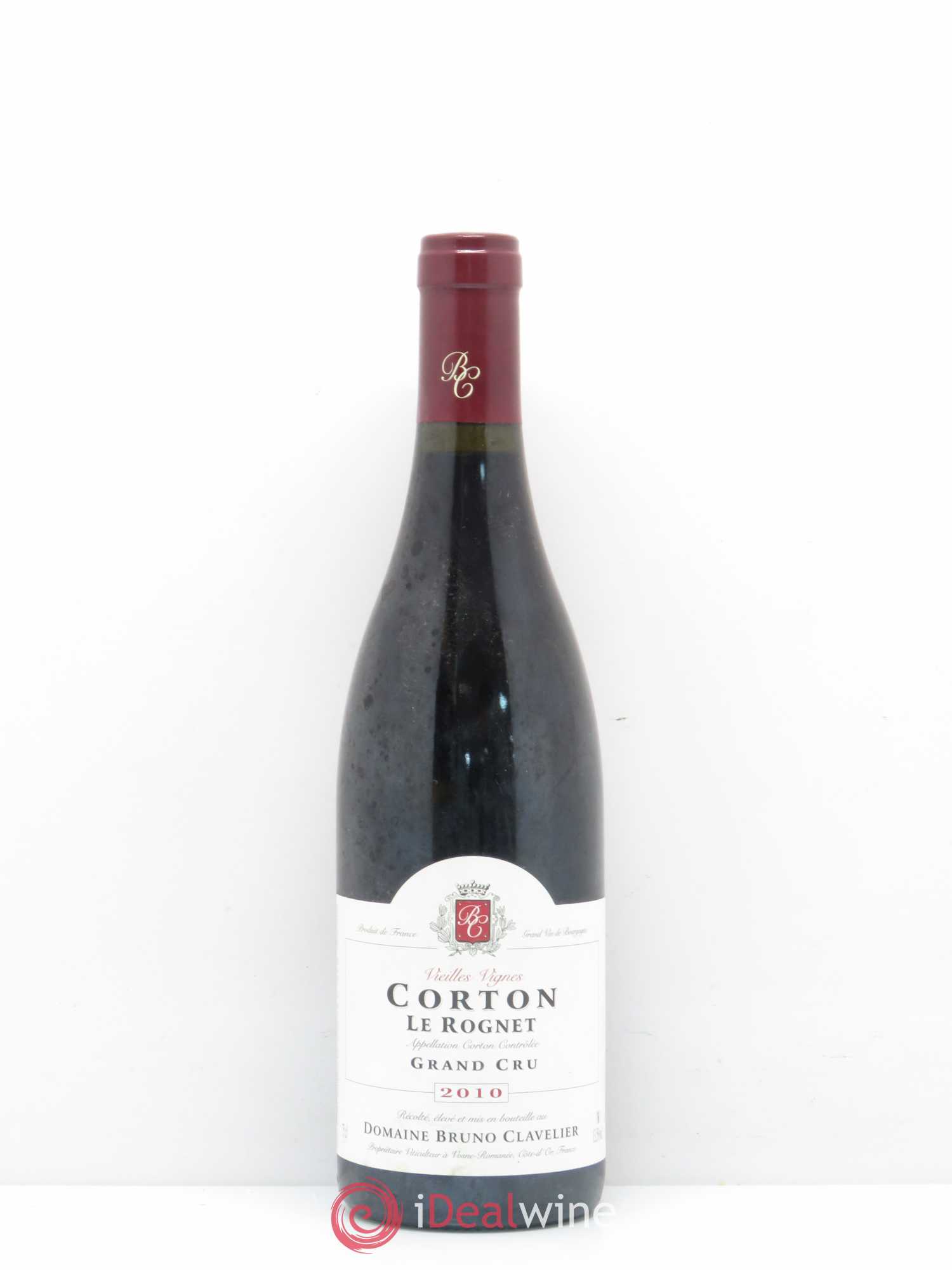 Corton Grand Cru Rognet Domaine Bruno Clavelier (sans prix de réserve) 2010 - Posten von 1 Flasche - 0