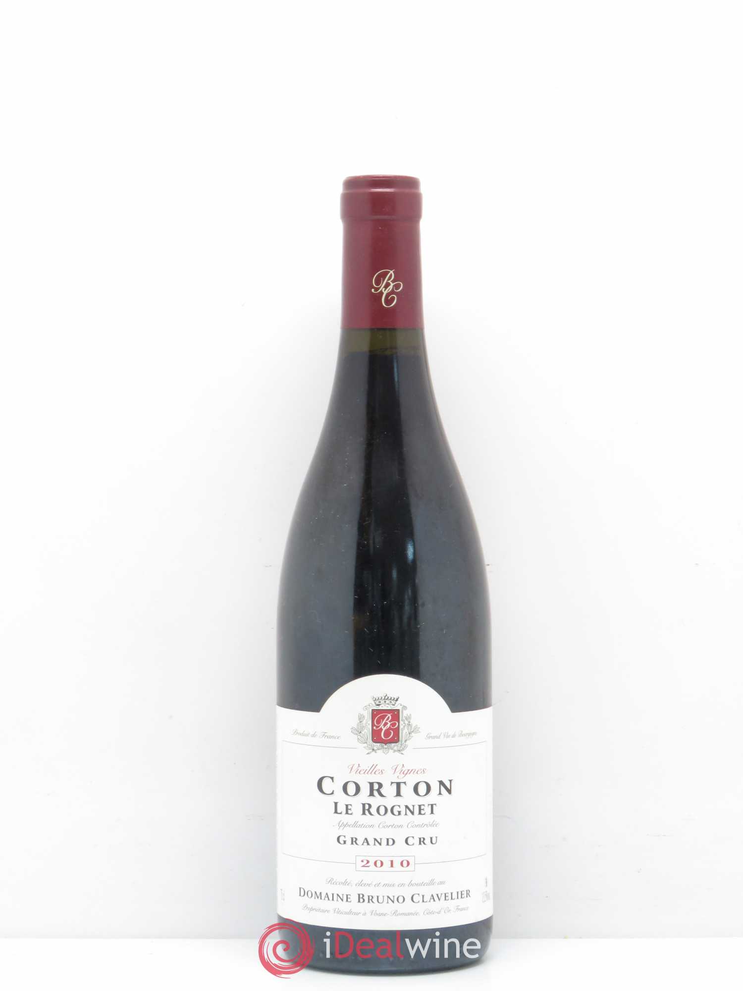 Corton Grand Cru Rognet Domaine Bruno Clavelier (sans prix de réserve) 2010 - Posten von 1 Flasche - 0