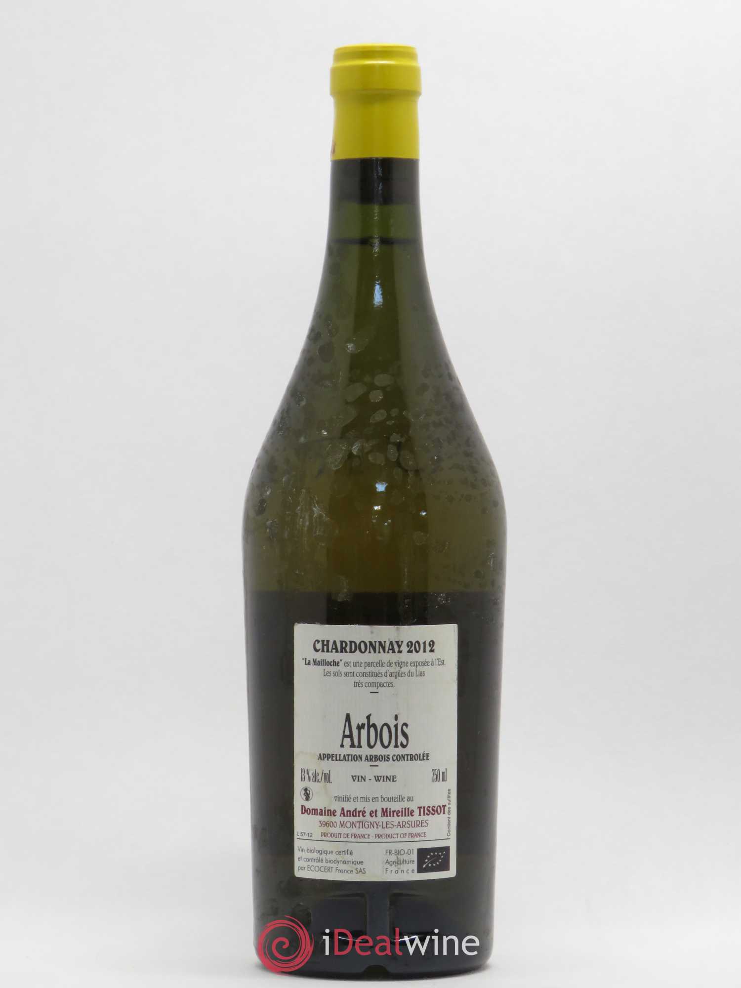Arbois La Mailloche Bénédicte et Stéphane Tissot  (sans prix de réserve) 2012 - Lot de 1 bouteille - 1