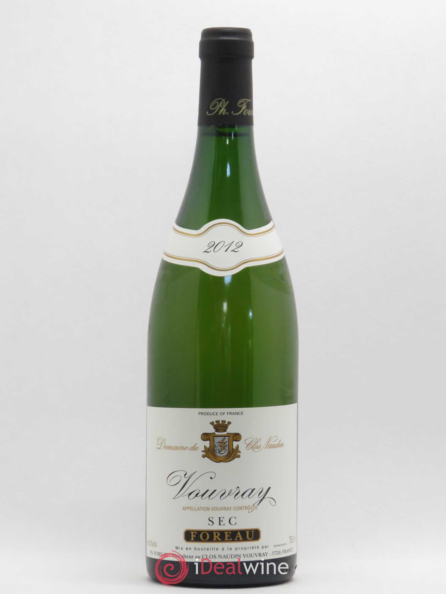 Vouvray Sec Clos Naudin - Philippe Foreau (sans prix de réserve) 2012 - Lot de 1 bouteille - 0