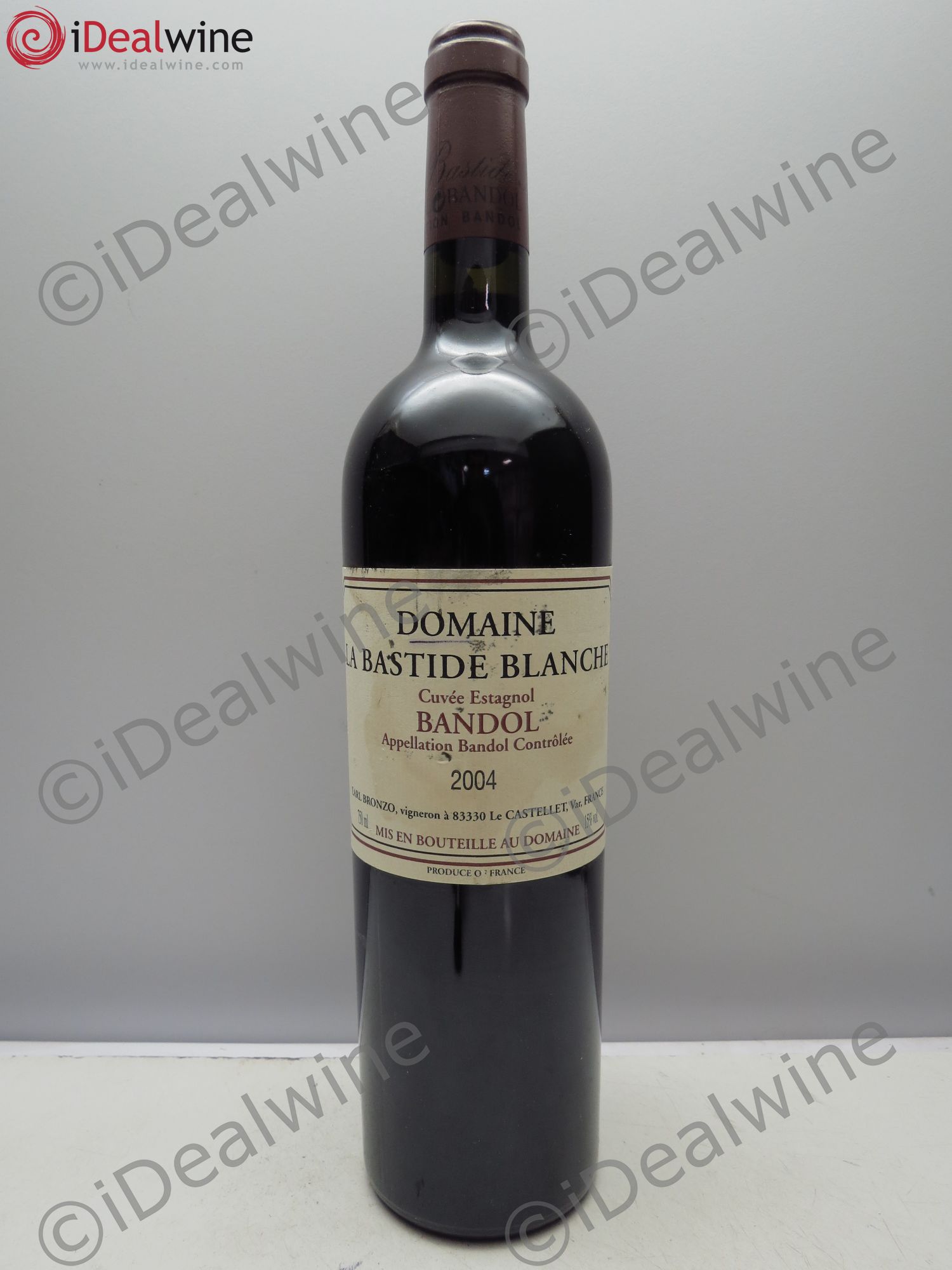 Bandol Domaine de la bastide blanche 'Estagnol' 2004 - Posten von 1 Flasche - 0