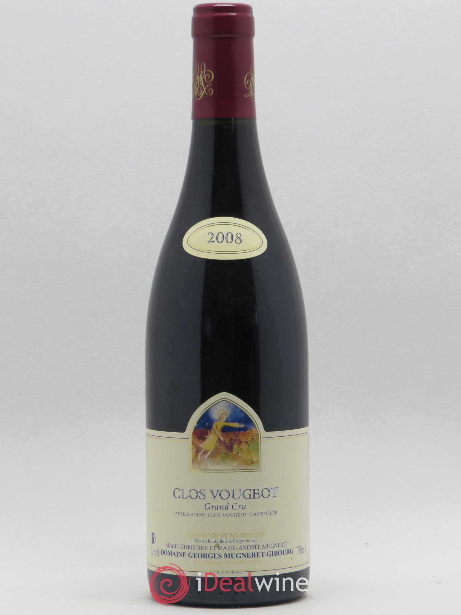 Clos de Vougeot Grand Cru Georges Mugneret-Gibourg (Domaine) (sans prix de réserve) (sans prix de réserve) 2008 - Lot de 1 bouteille - 0