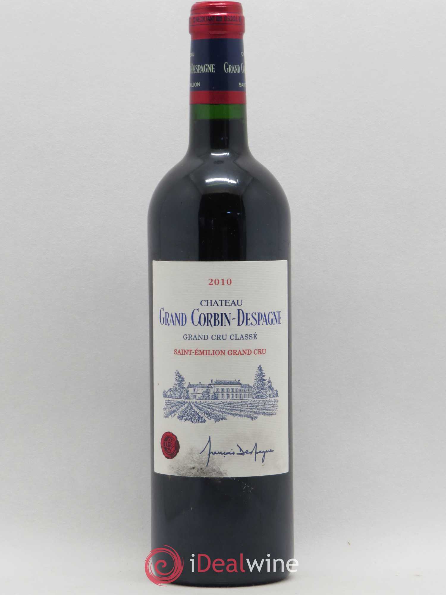 Château Grand Corbin Despagne Grand Cru Classé (sans prix de réserve) 2010 - Lot de 1 bouteille - 0