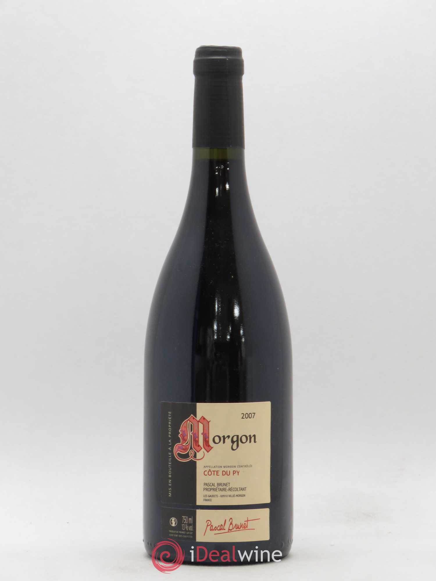 Morgon Côte du Py Pascal Brunet 2007 - Posten von 1 Flasche - 0