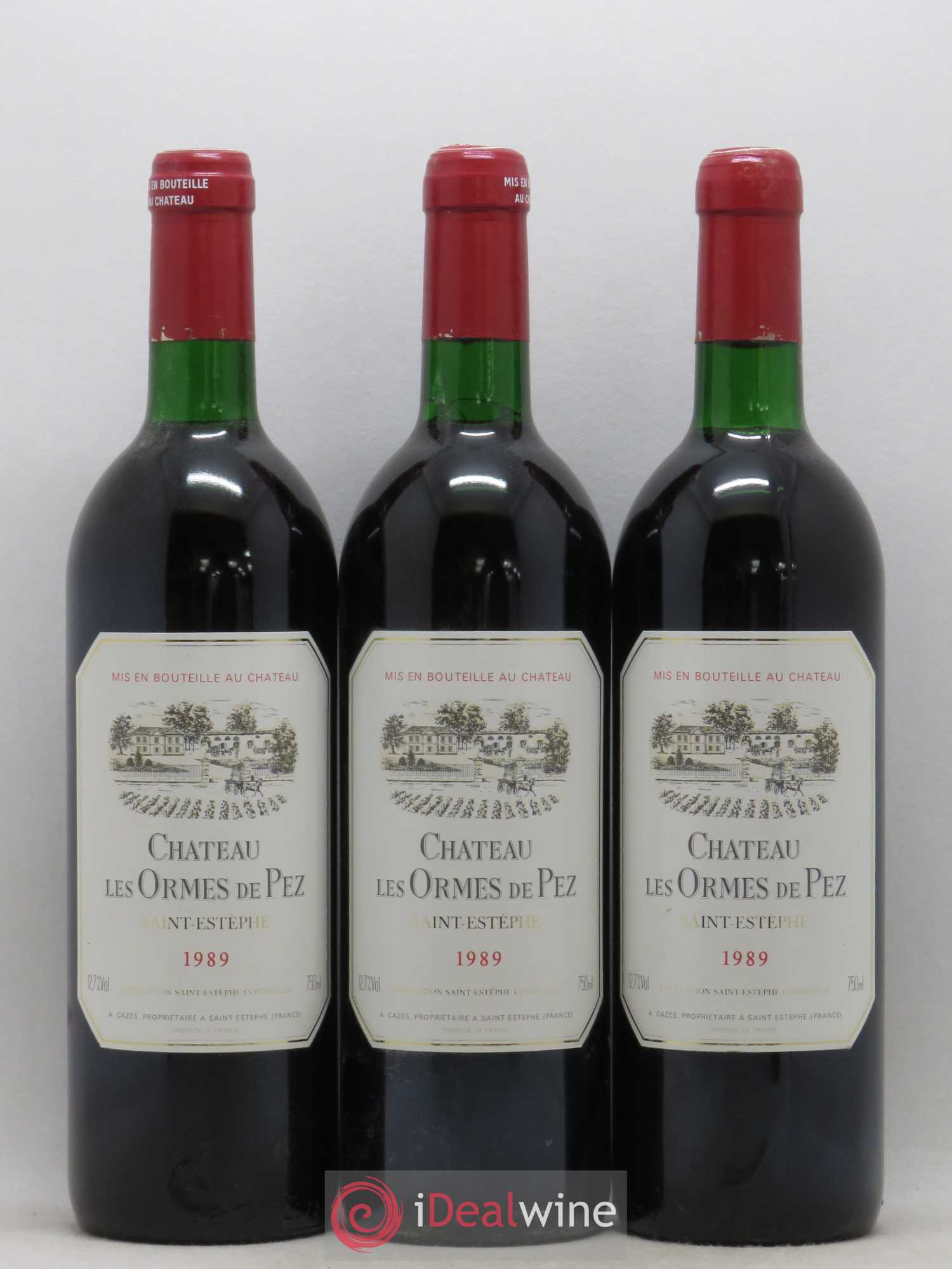 Château les Ormes de Pez (sans prix de réserve) 1989 - Lot de 3 bouteilles - 0