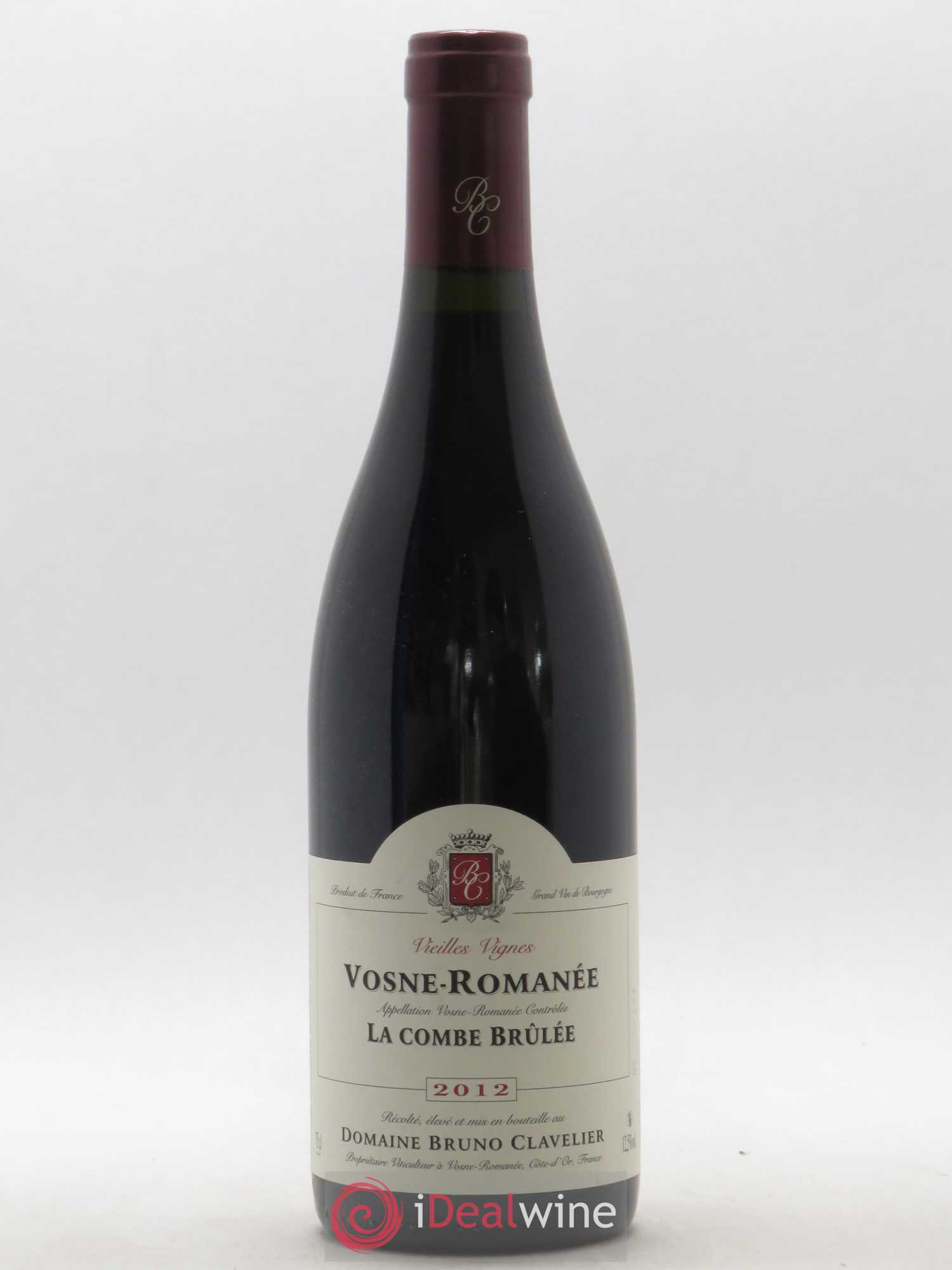 Vosne-Romanée Vieilles vignes La Combe Brûlée Bruno Clavelier (sans prix de réserve) 2012 - Lot de 1 bouteille - 0