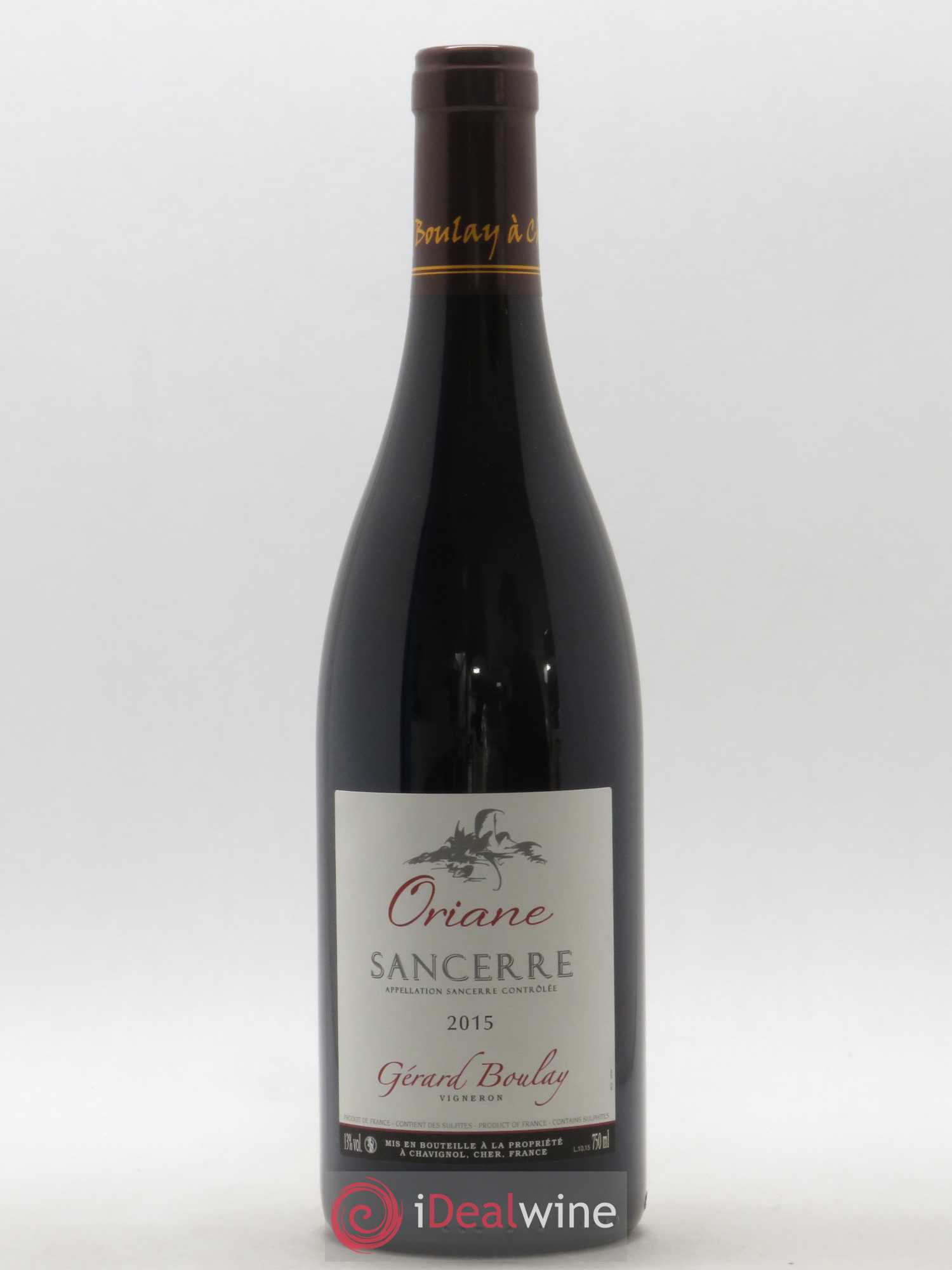 Sancerre Oriane Gérard Boulay (sans prix de réserve) 2015 - Lot de 1 bouteille - 0