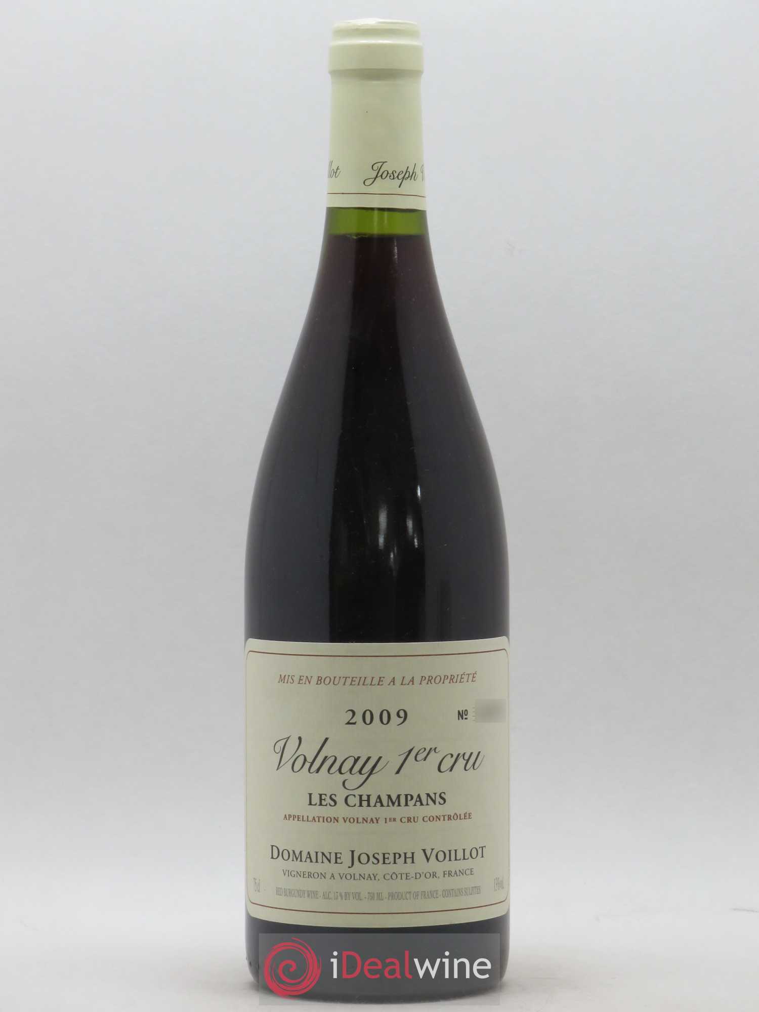 Volnay 1er Cru les Champans Joseph Voillot (Domaine) (sans prix de réserve) 2009 - Lot de 1 bouteille - 0