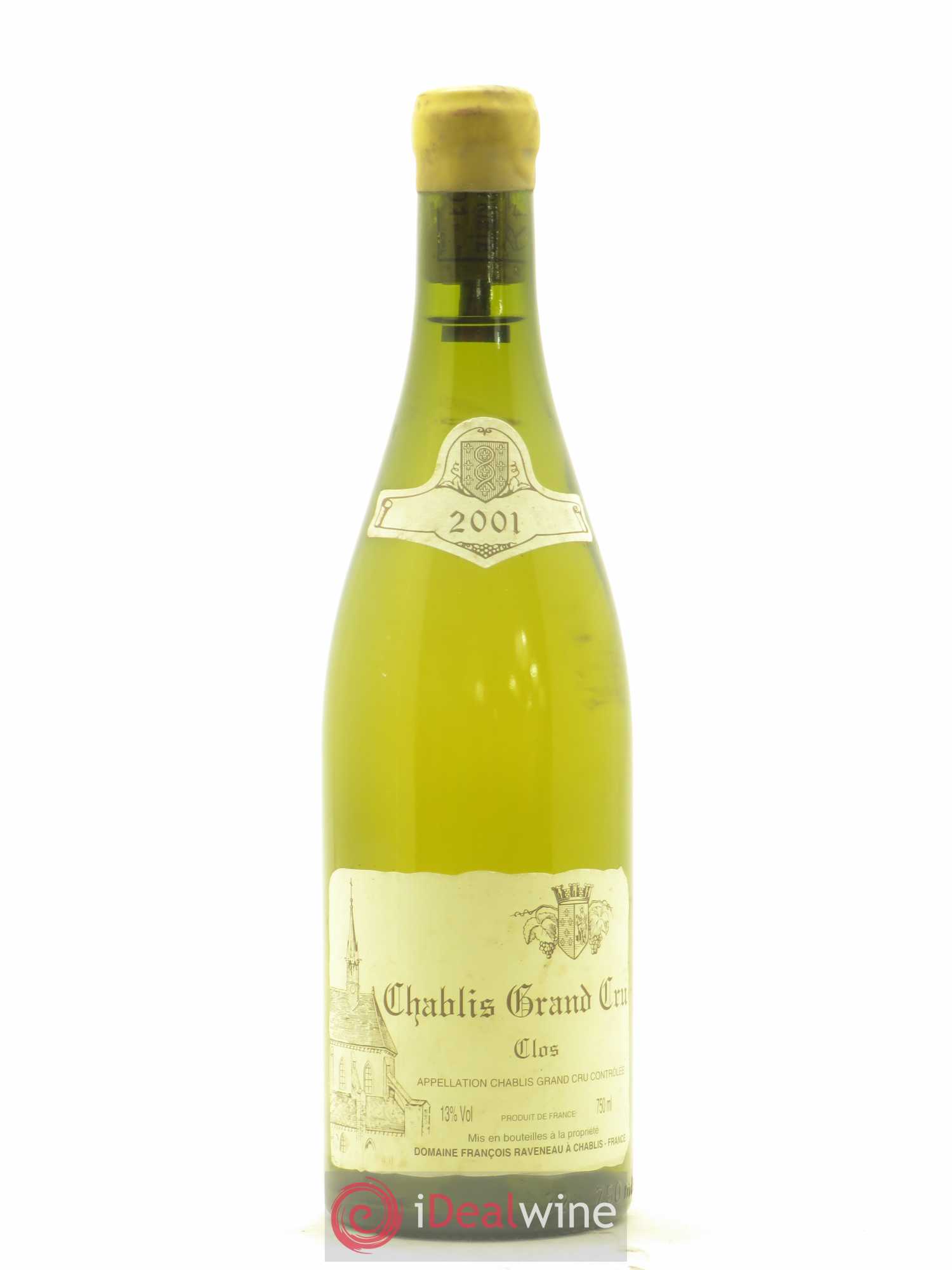 Chablis Grand Cru Clos Raveneau (Domaine) (sans prix de réserve) 2001 - Lot de 1 bouteille - 0