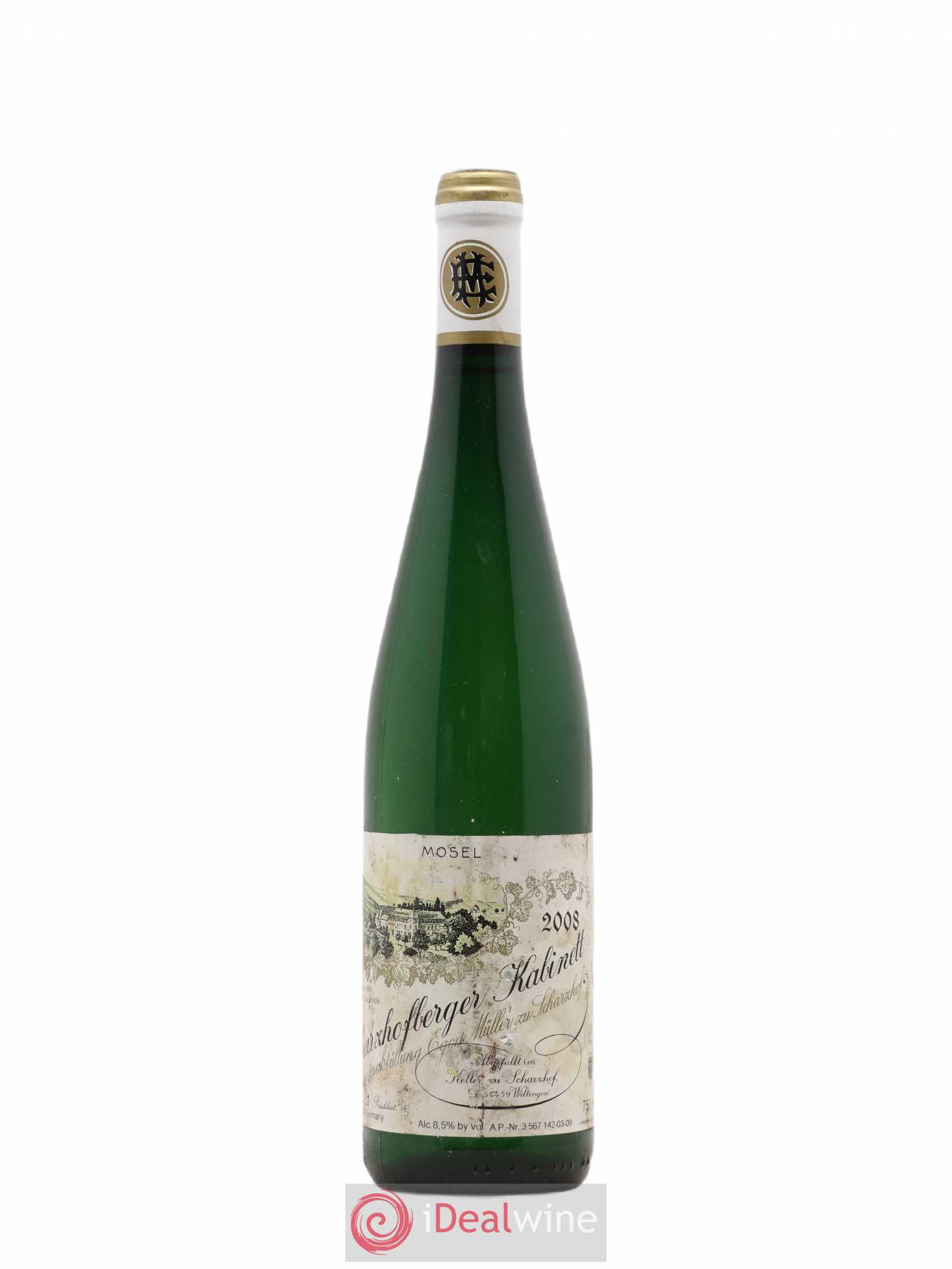 Riesling Scharzhofberger Kabinett Egon Muller (sans prix de réserve) 2008 - Lot de 1 bouteille - 0