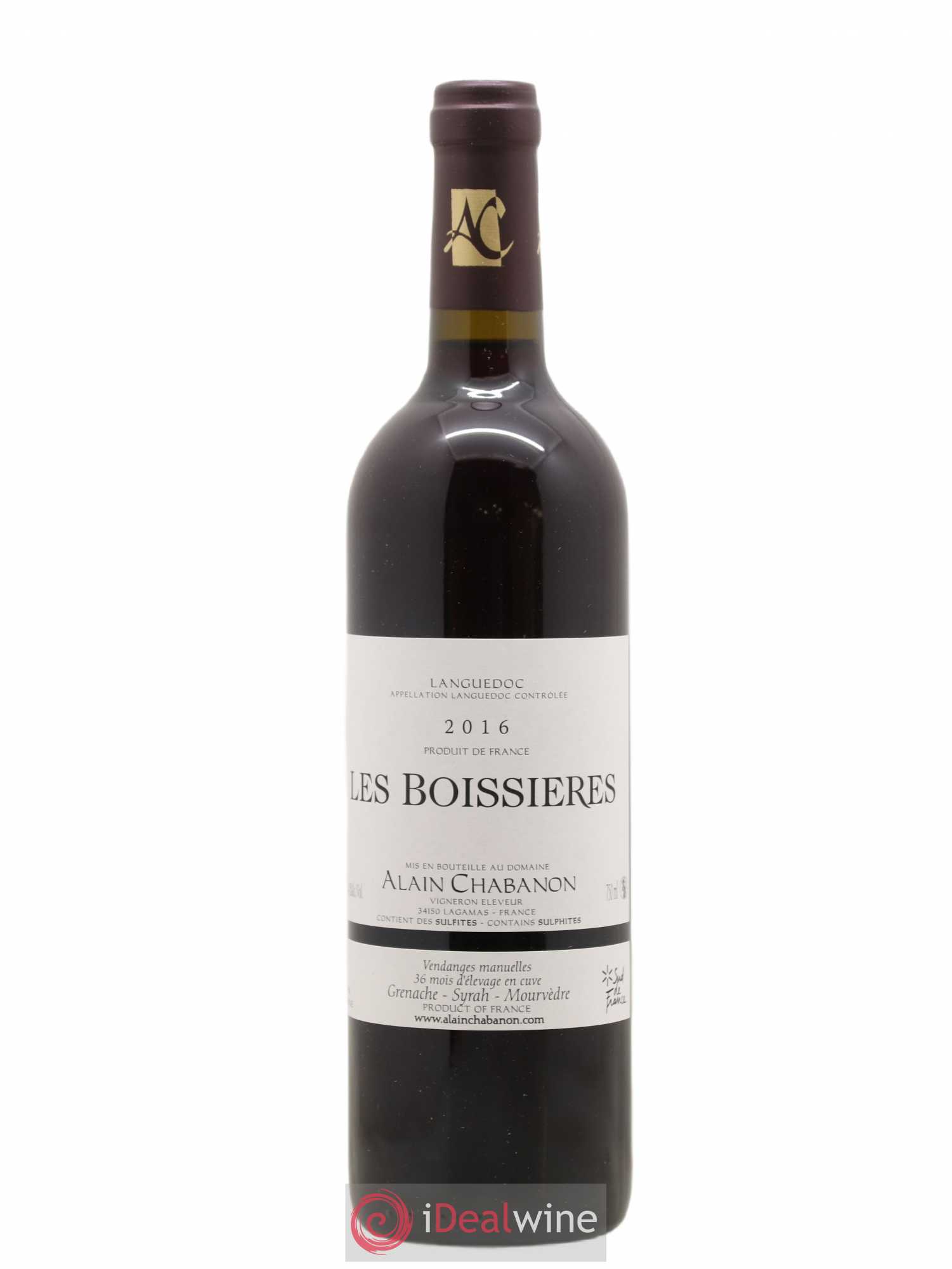 Coteaux du Languedoc Les Boissières Alain Chabanon (Domaine) (sans prix de réserve) 2016 - Lot de 1 bouteille - 0