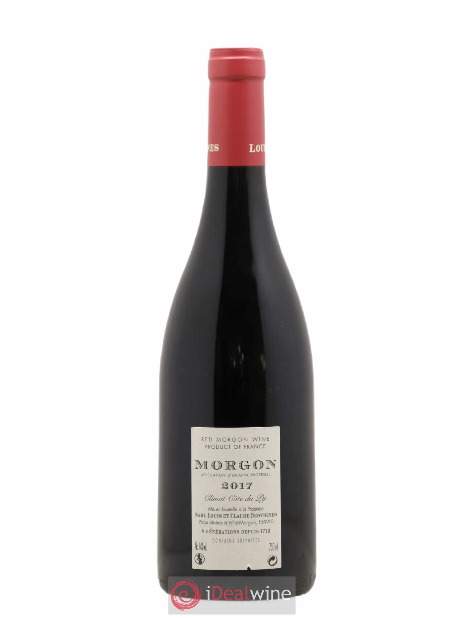 Morgon Côte du Py Louis-Claude Desvignes (sans prix de réserve) 2017 - Lot de 1 bouteille - 1