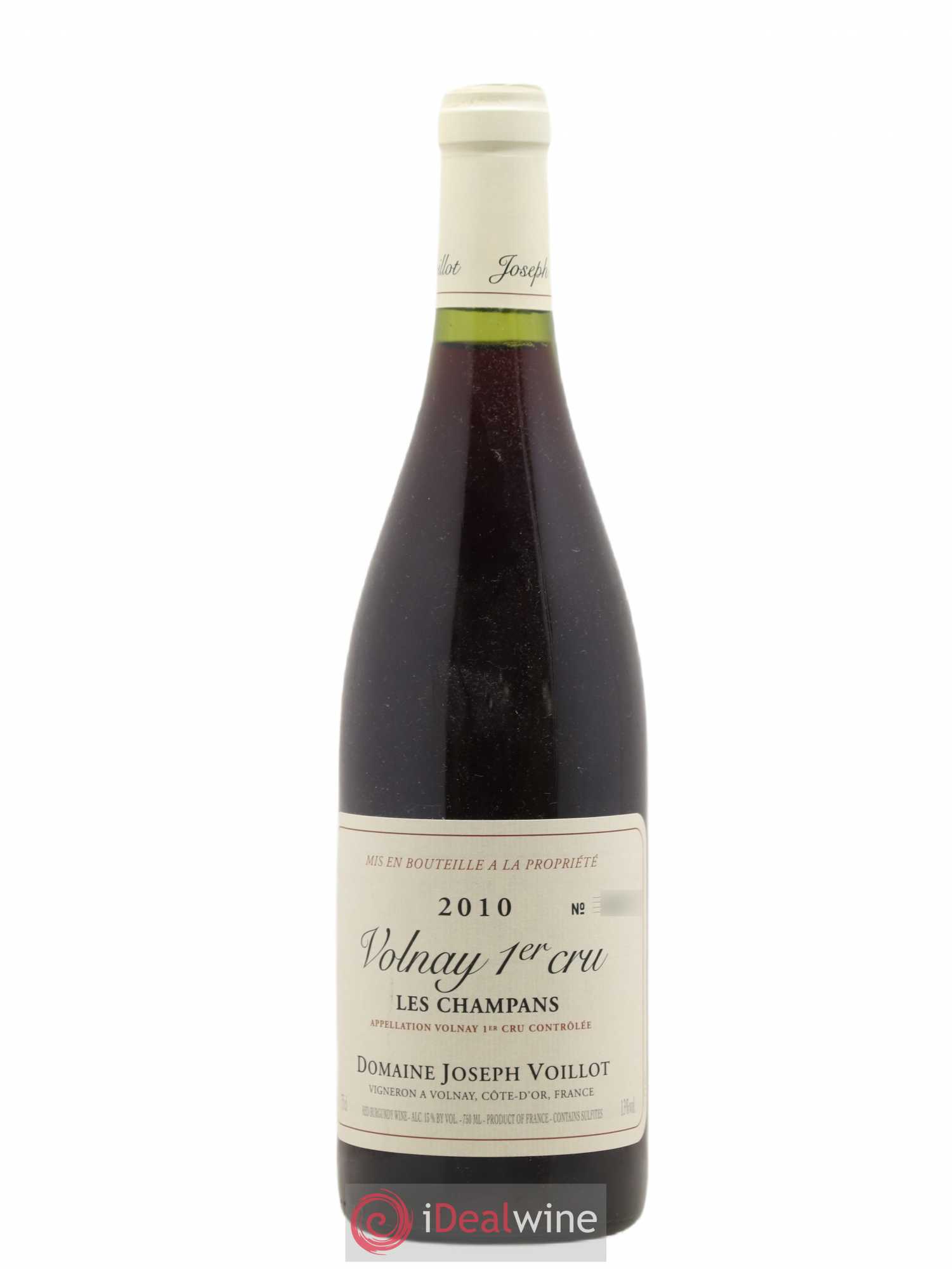 Volnay 1er Cru les Champans Joseph Voillot (Domaine) (sans prix de réserve) 2010 - Lot de 1 bouteille - 0