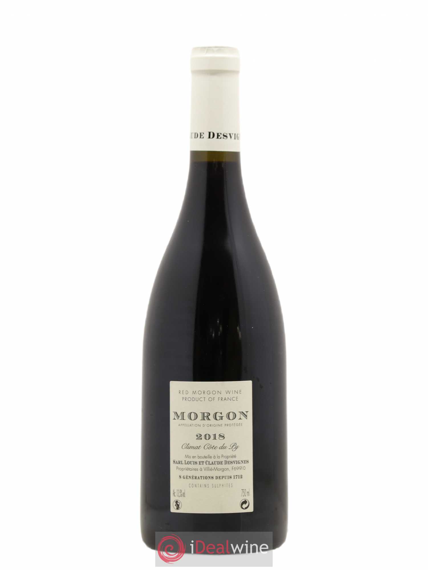 Morgon Côte de Py Javernières Louis-Claude Desvignes (sans prix de réserve) 2018 - Lot de 1 bouteille - 1