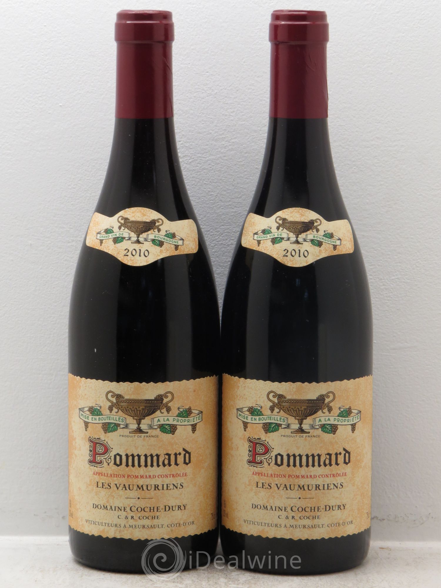 Pommard les Vaumuriens Coche Dury (Domaine) 2010 - Lot de 2 bouteilles - 0
