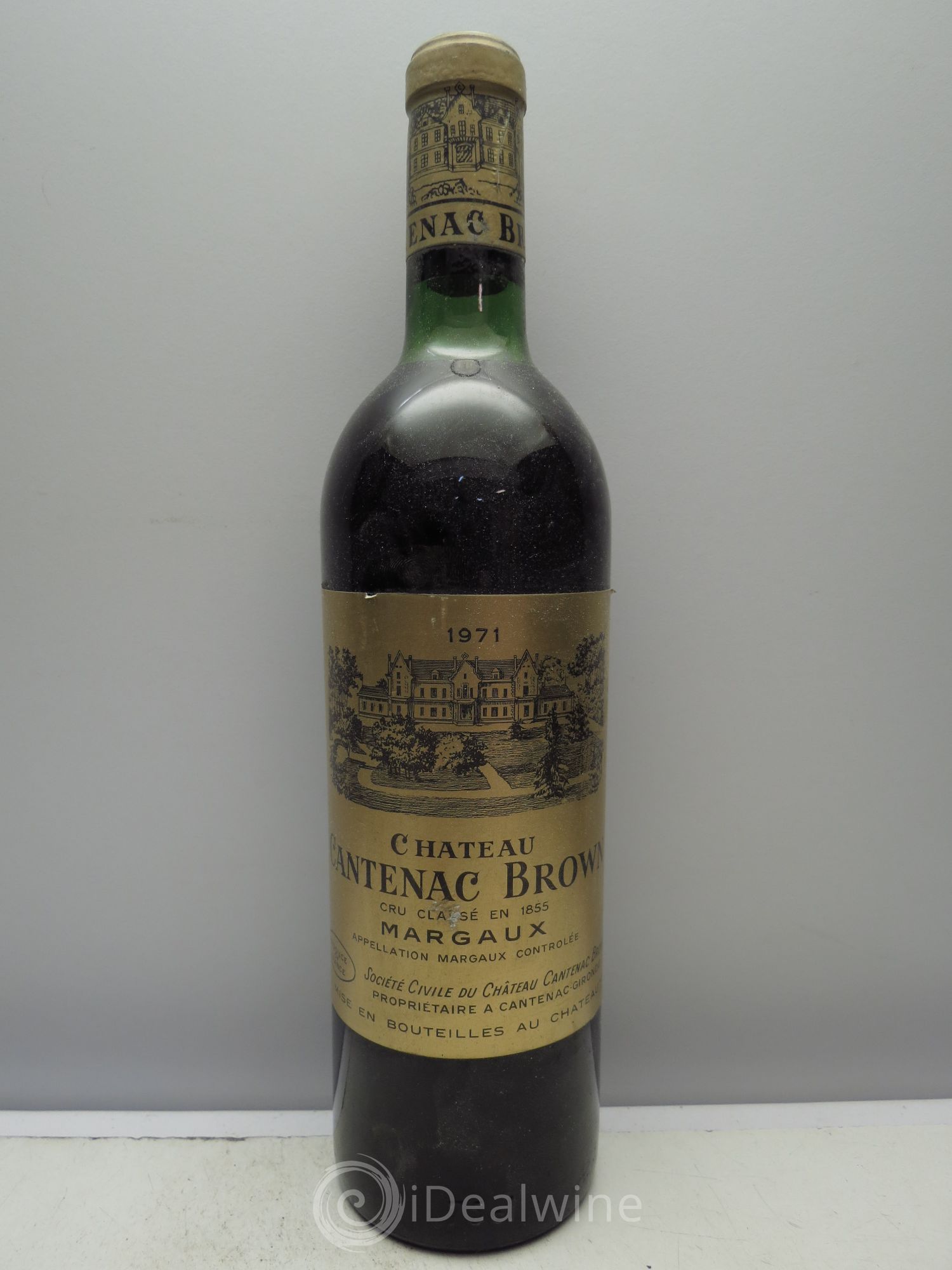 Château Cantenac Brown 3ème Grand Cru Classé 1971 - Lot de 1 bouteille - 0
