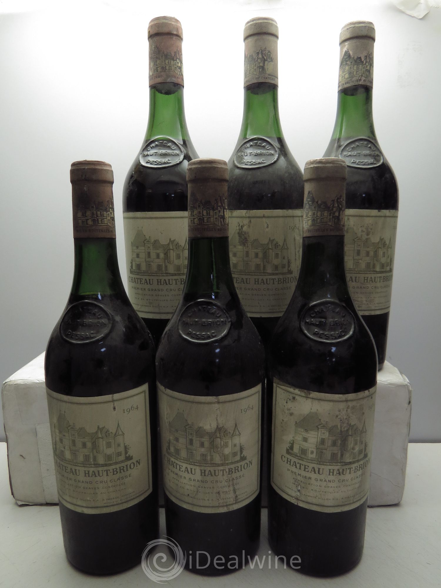 Château Haut Brion 1er Grand Cru Classé 1964 - Lot de 6 bouteilles - 0