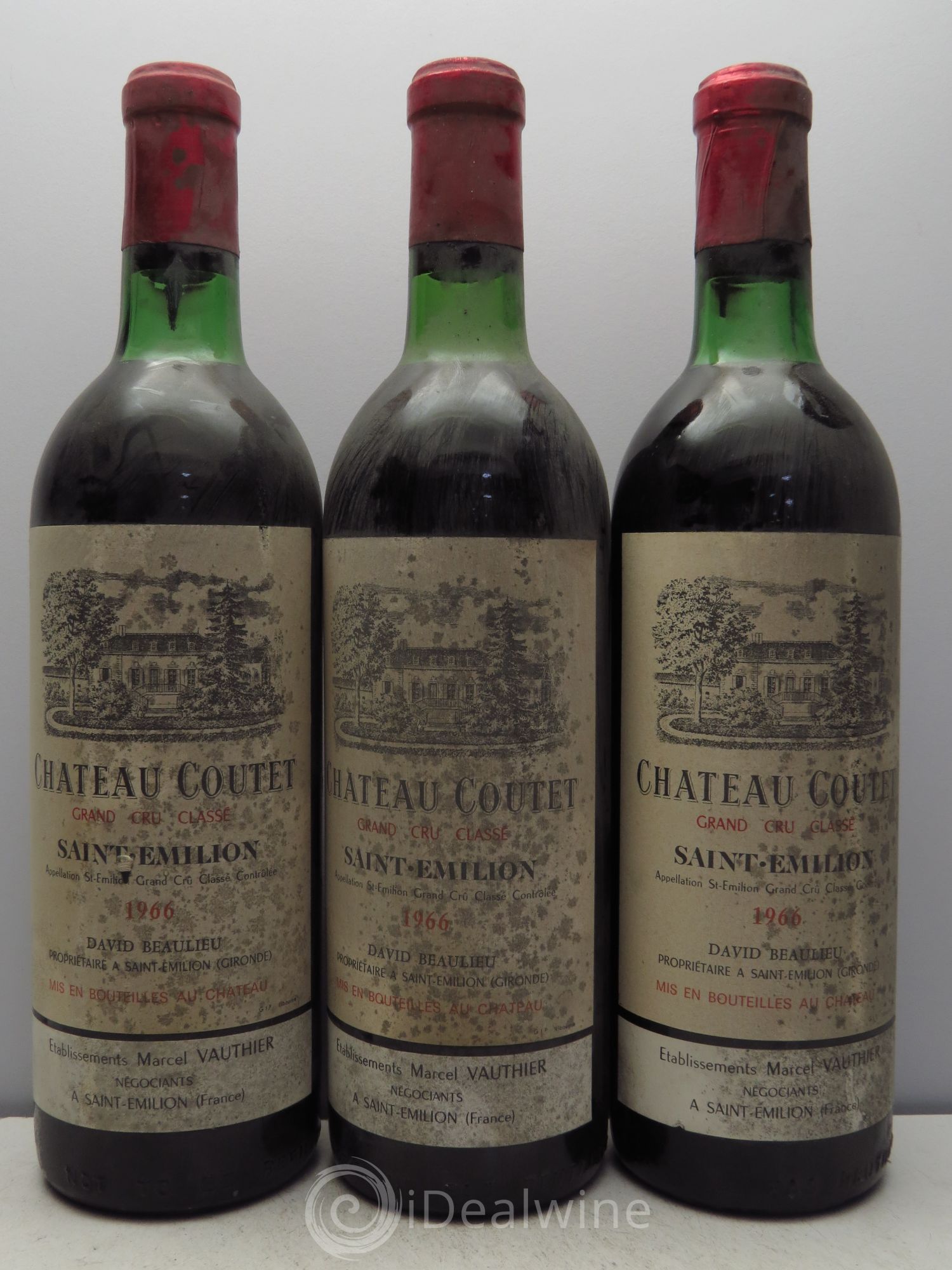 Saint-Émilion Coutet 1966 - Posten von 3 Flaschen - 0