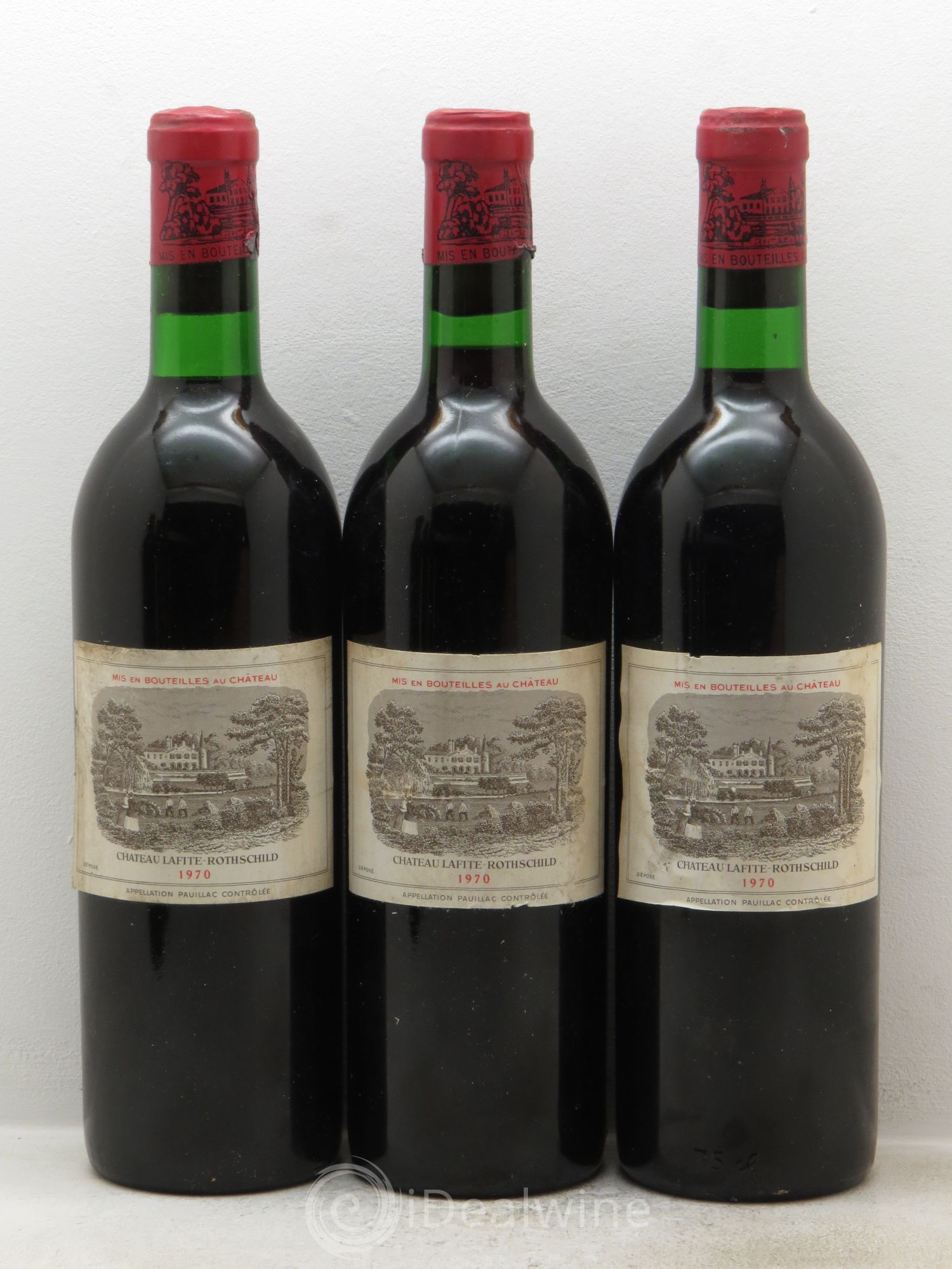 Château Lafite Rothschild 1er Grand Cru Classé 1970 - Lot de 6 bouteilles - 1