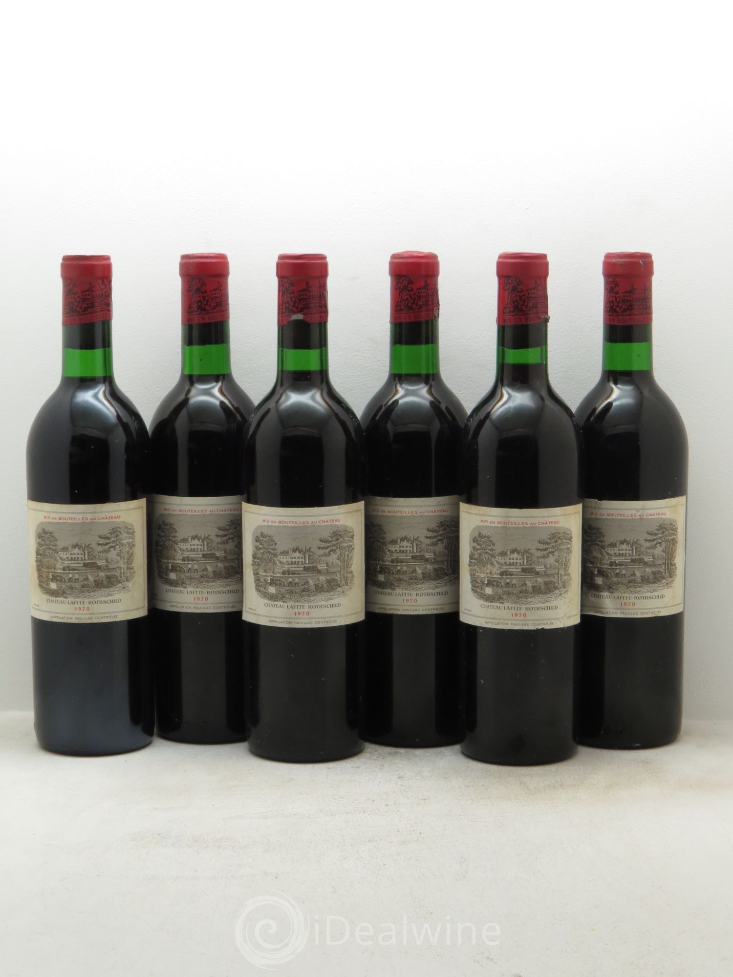Château Lafite Rothschild 1er Grand Cru Classé 1970 - Lot de 6 bouteilles - 0