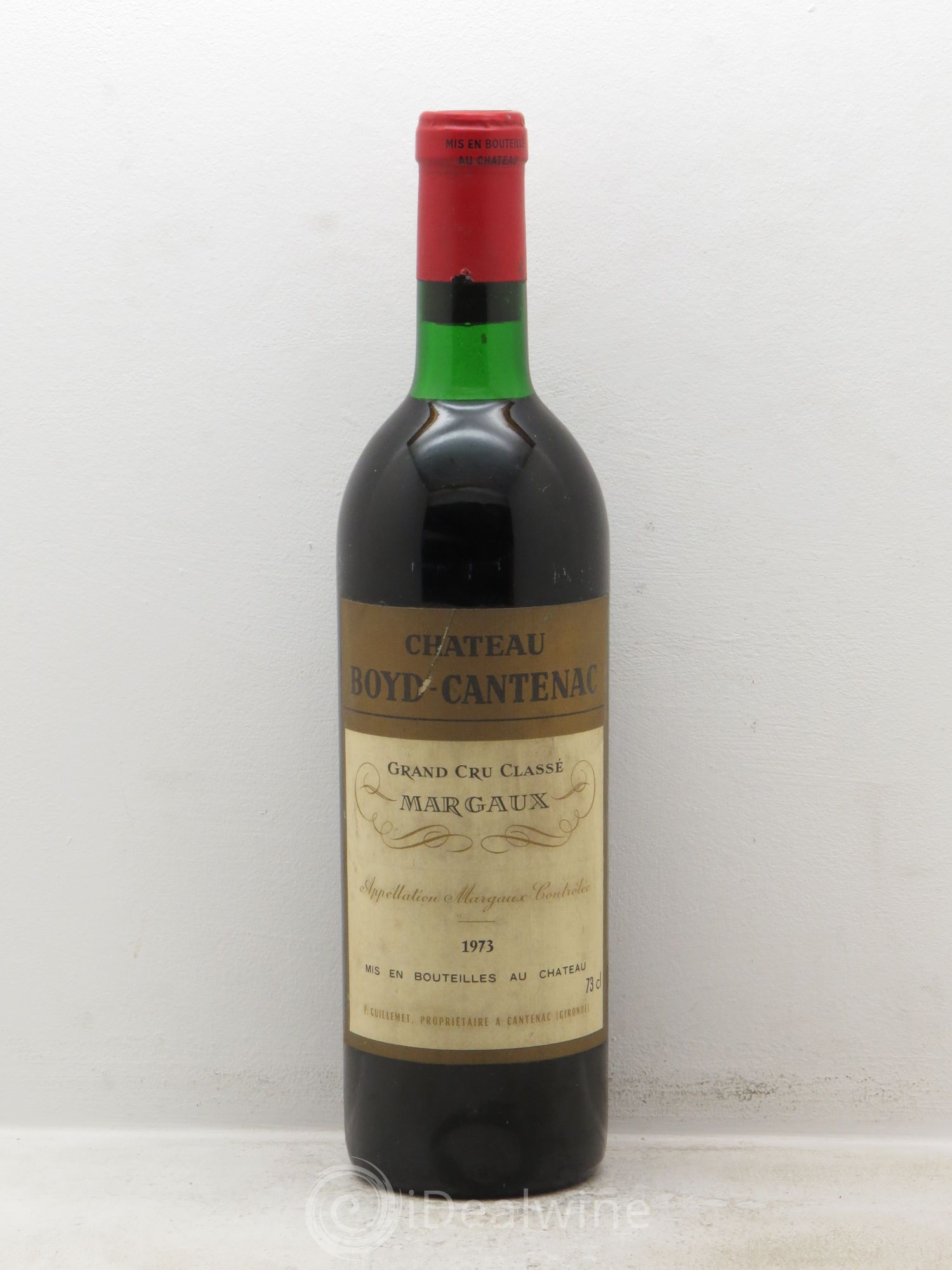 Château Boyd Cantenac 3ème Grand Cru Classé 1973 - Lot de 1 bouteille - 0
