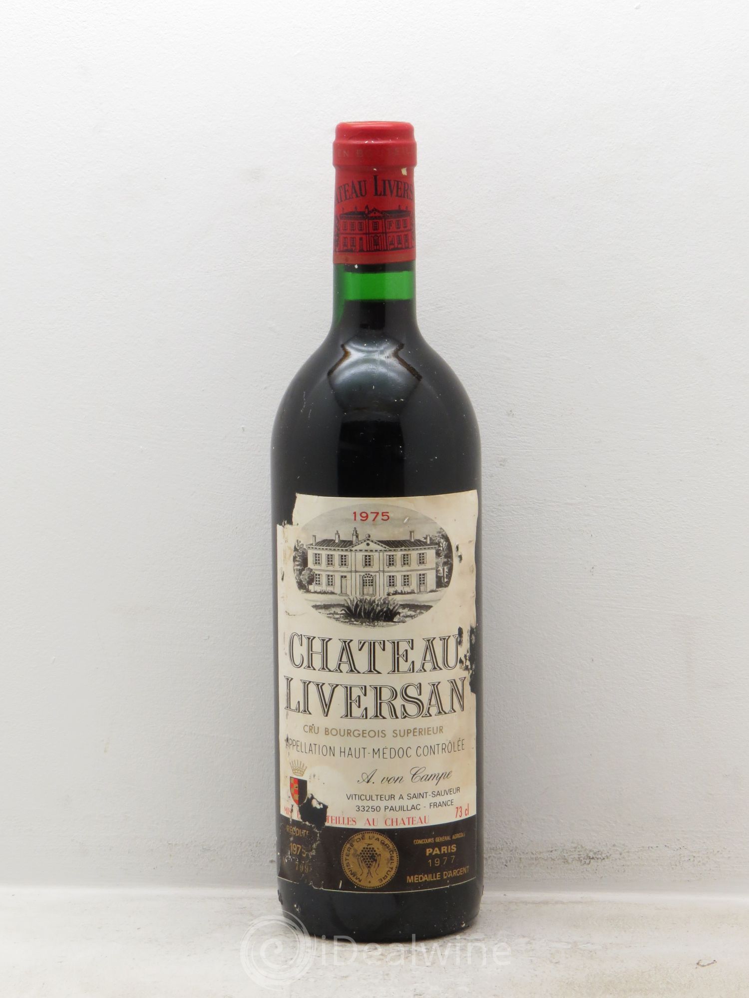 Château Liversan Cru Bourgeois 1975 - Lot de 1 bouteille - 0