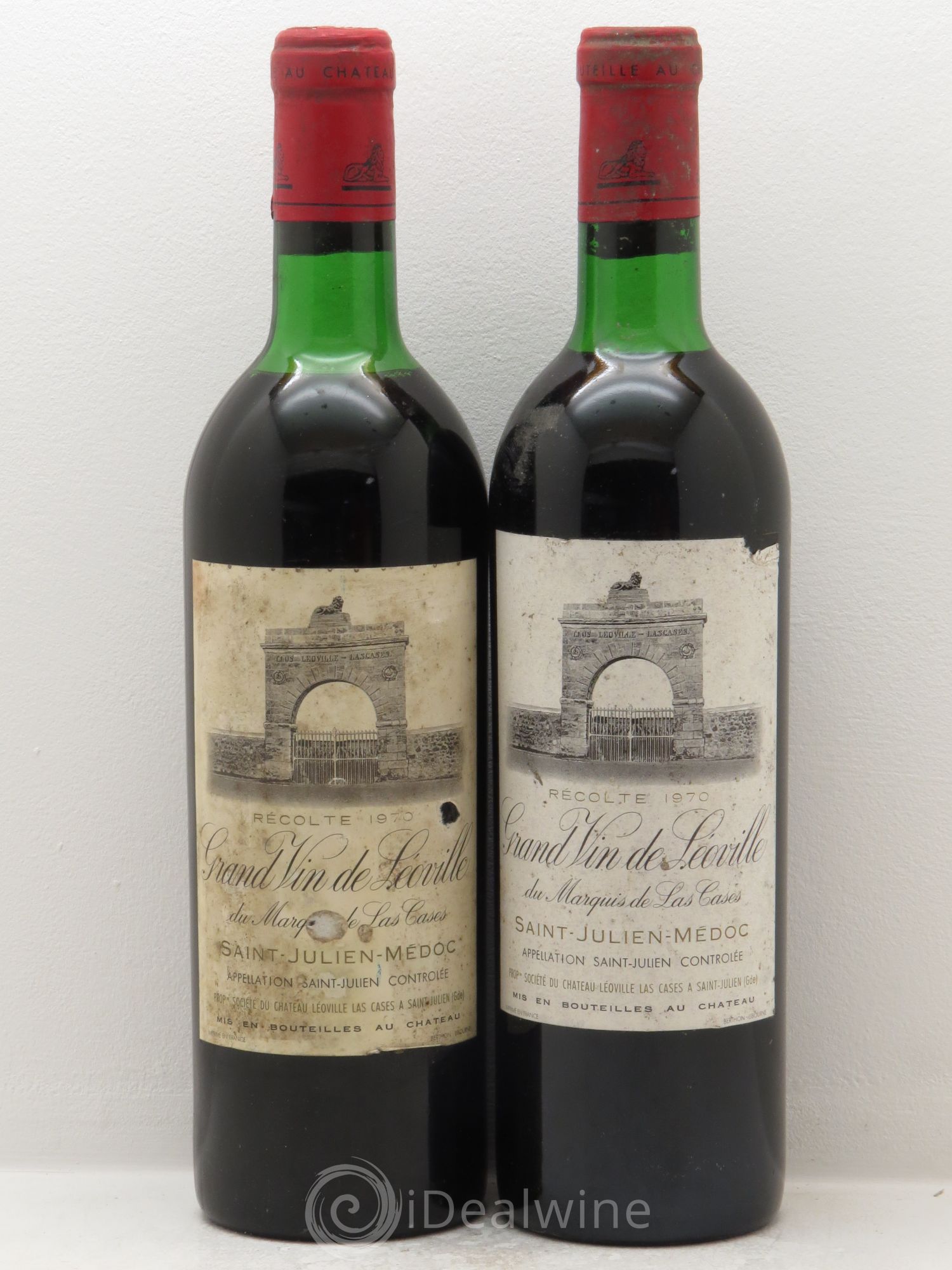 Château Léoville Las Cases 2ème Grand Cru Classé 1970 - Lot de 2 bouteilles - 0