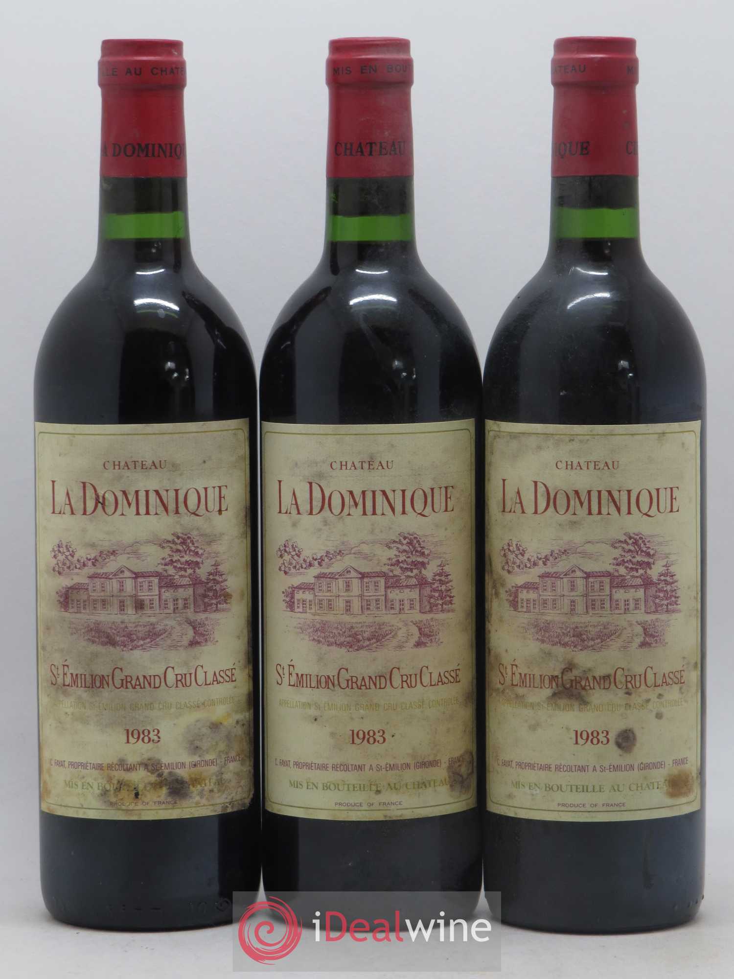 Château la Dominique Grand Cru Classé 1983 - Lot de 6 bouteilles - 2