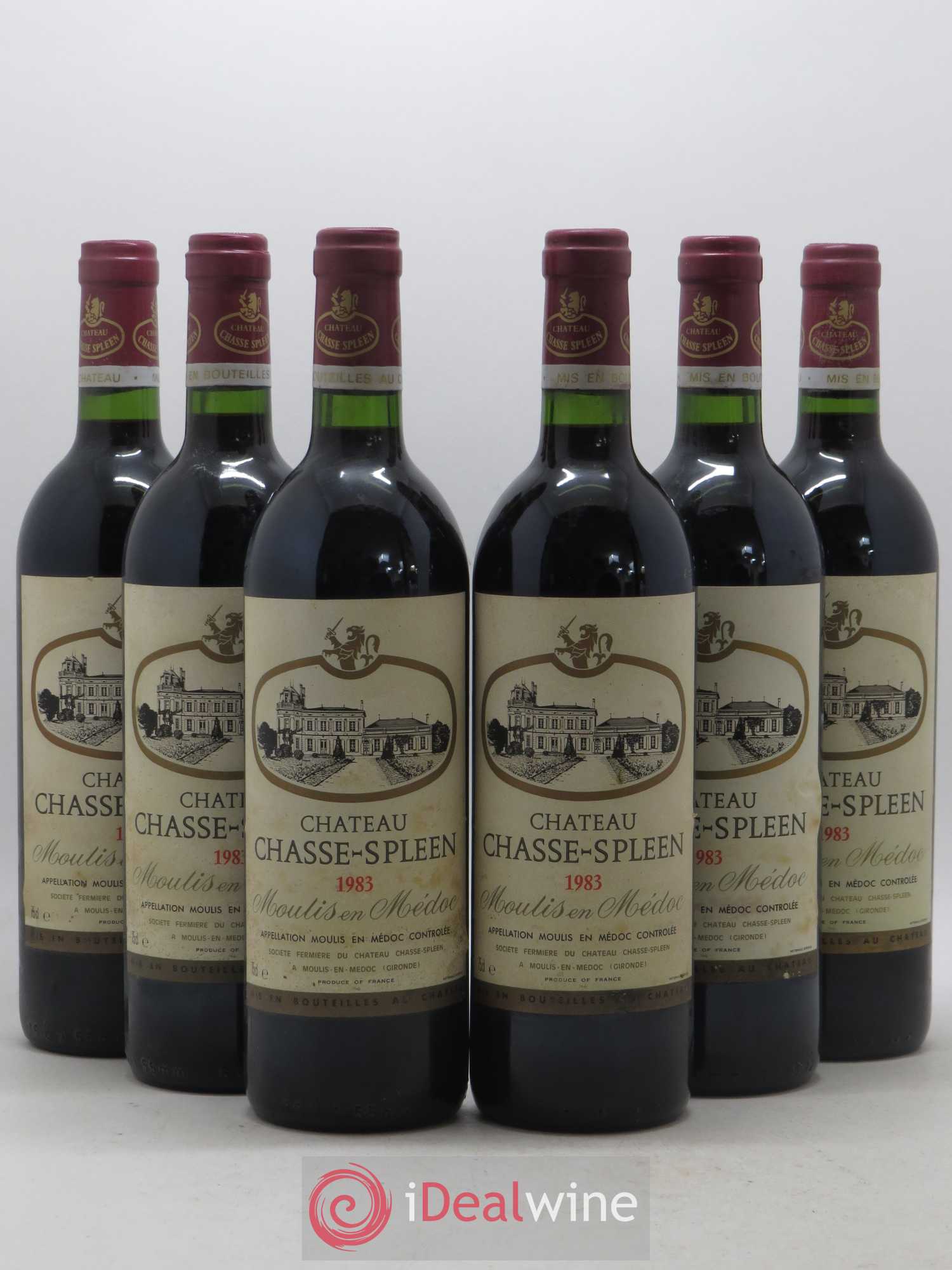 Château Chasse Spleen 1983 - Lot de 6 bouteilles - 0