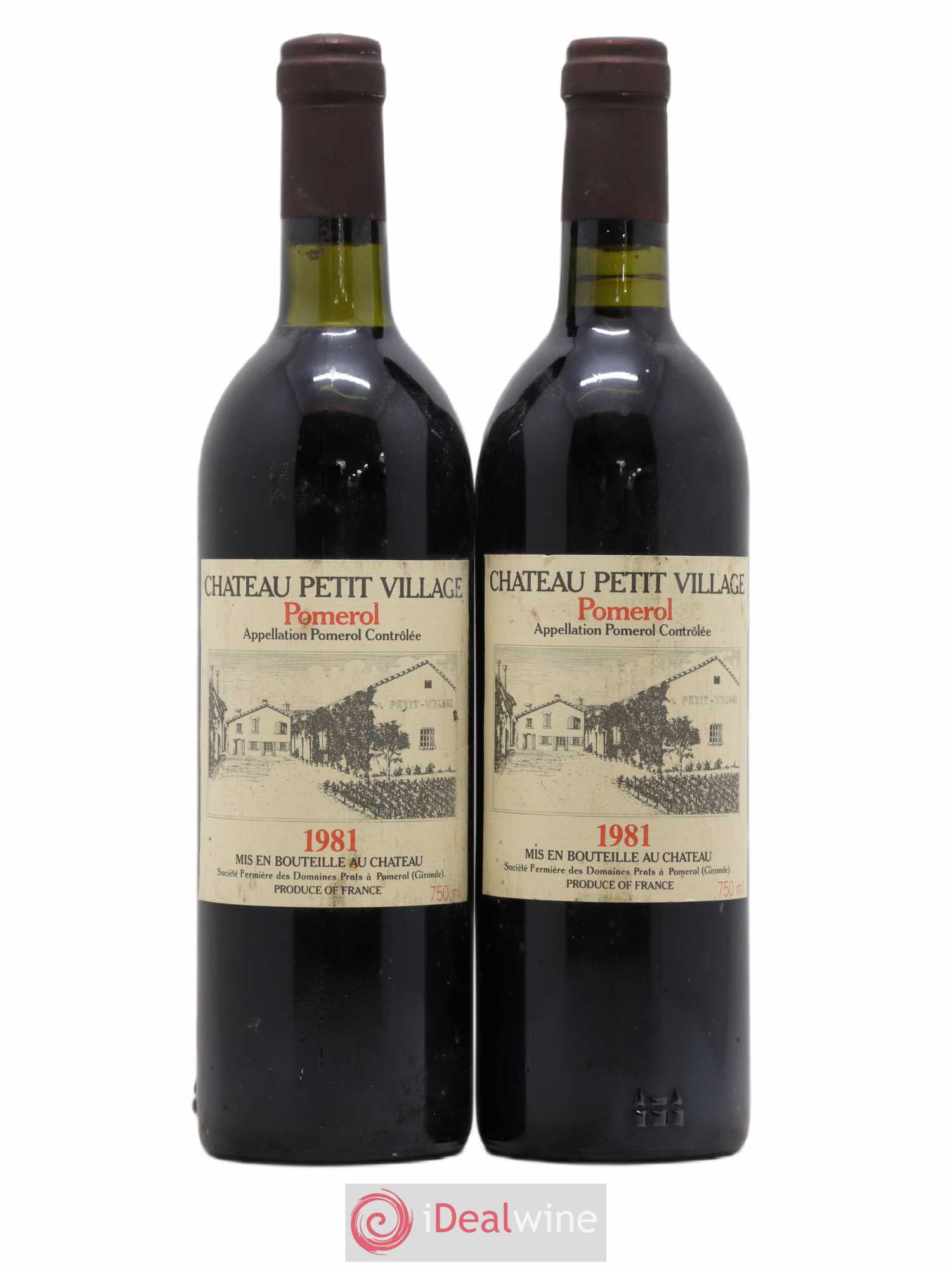 Château Petit Village 1981 - Lot de 2 bouteilles - 0