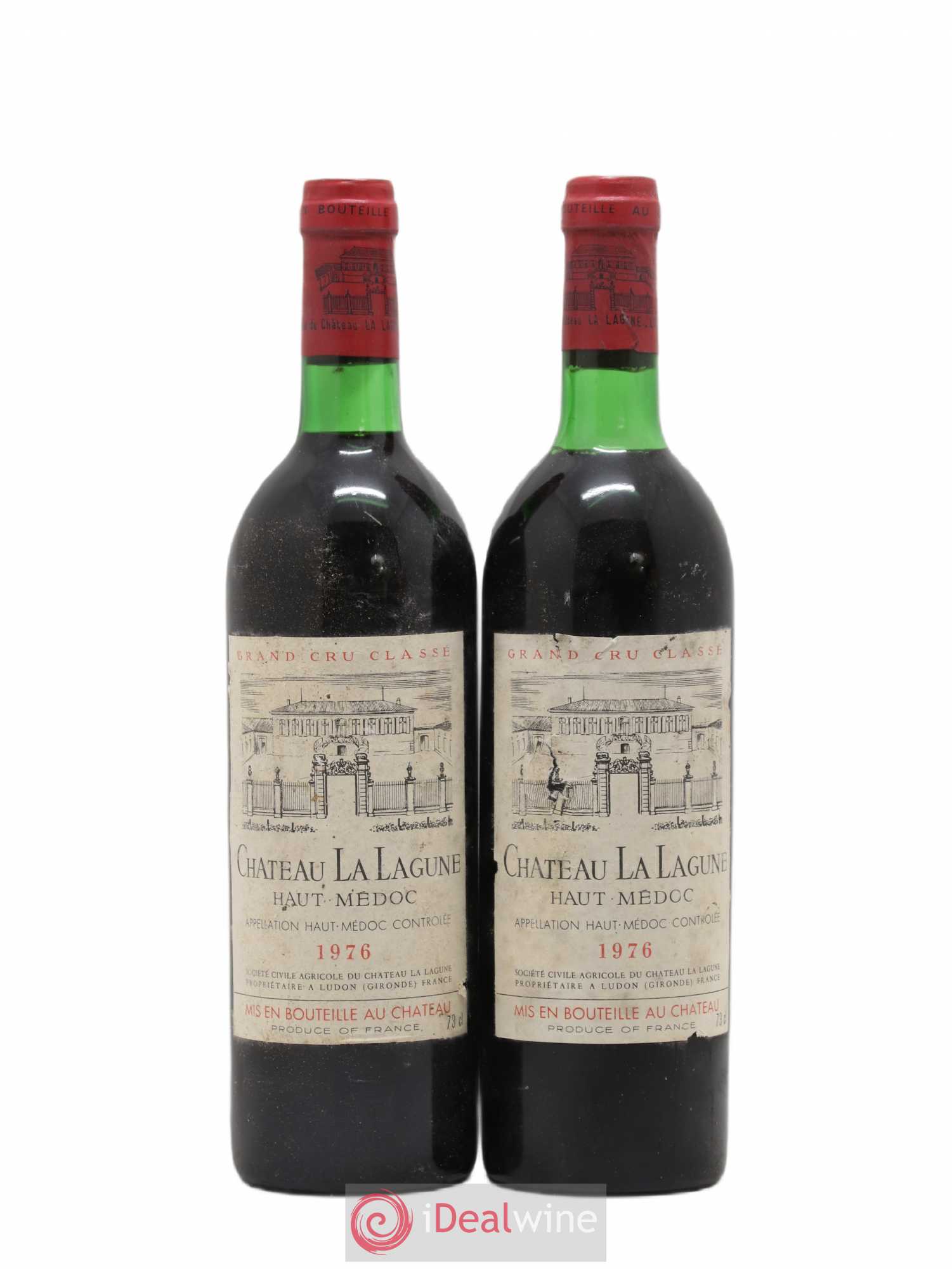 Château la Lagune 3ème Grand Cru Classé 1976 - Lot de 2 bouteilles - 0