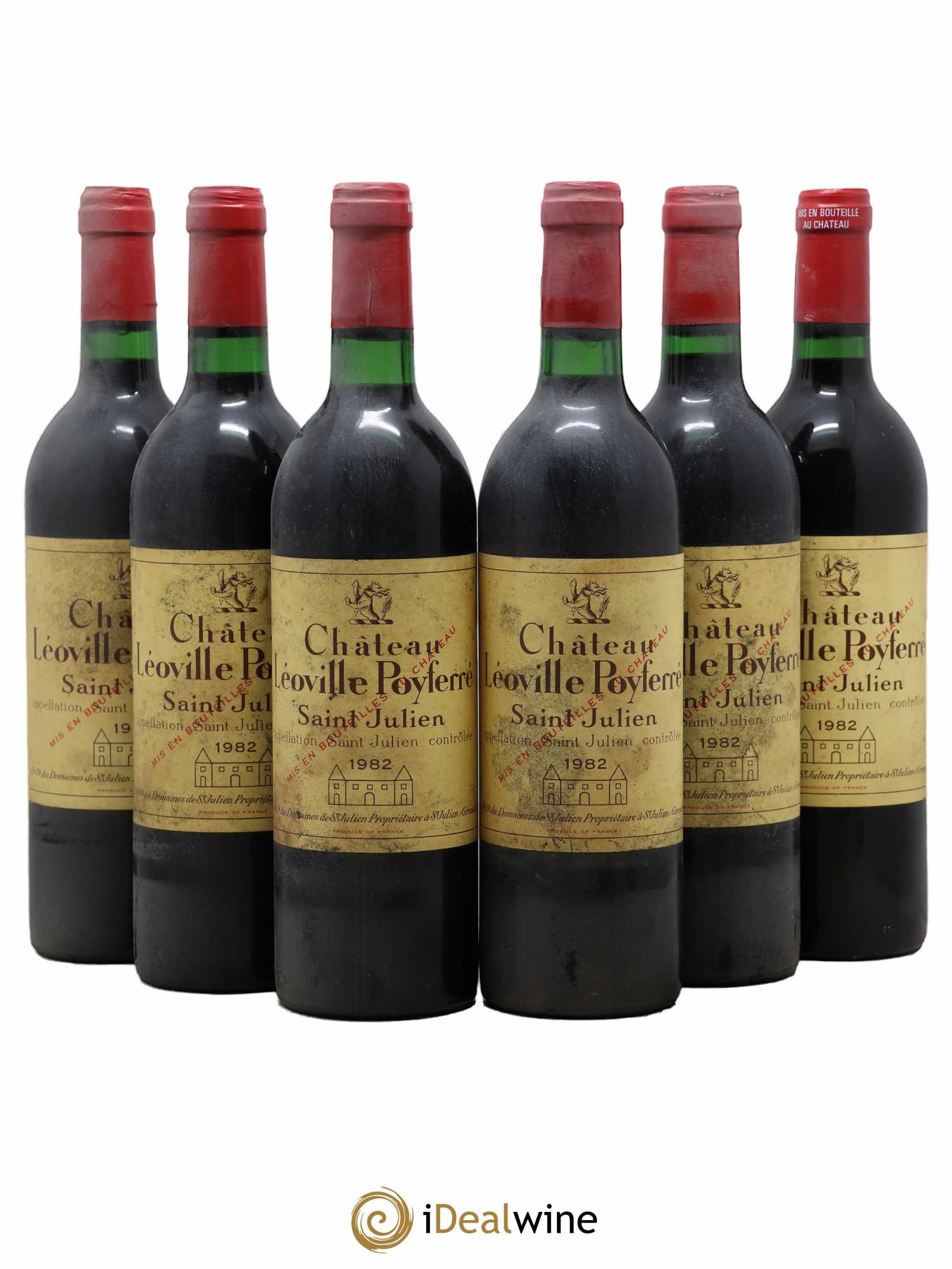 Château Léoville Poyferré 2ème Grand Cru Classé 1982 - Lot de 6 bouteilles - 0