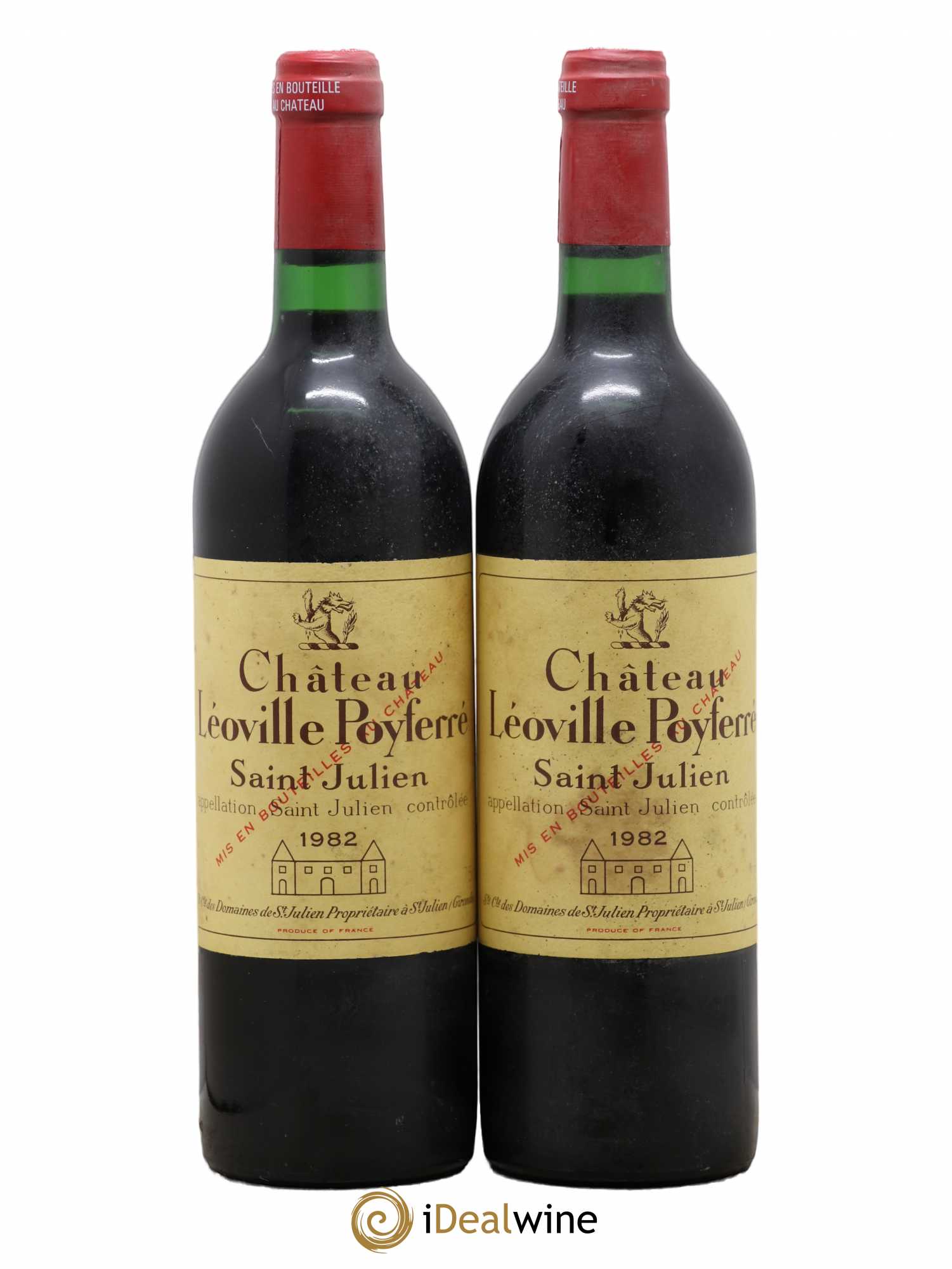 Château Léoville Poyferré 2ème Grand Cru Classé 1982 - Lot de 2 bouteilles - 0