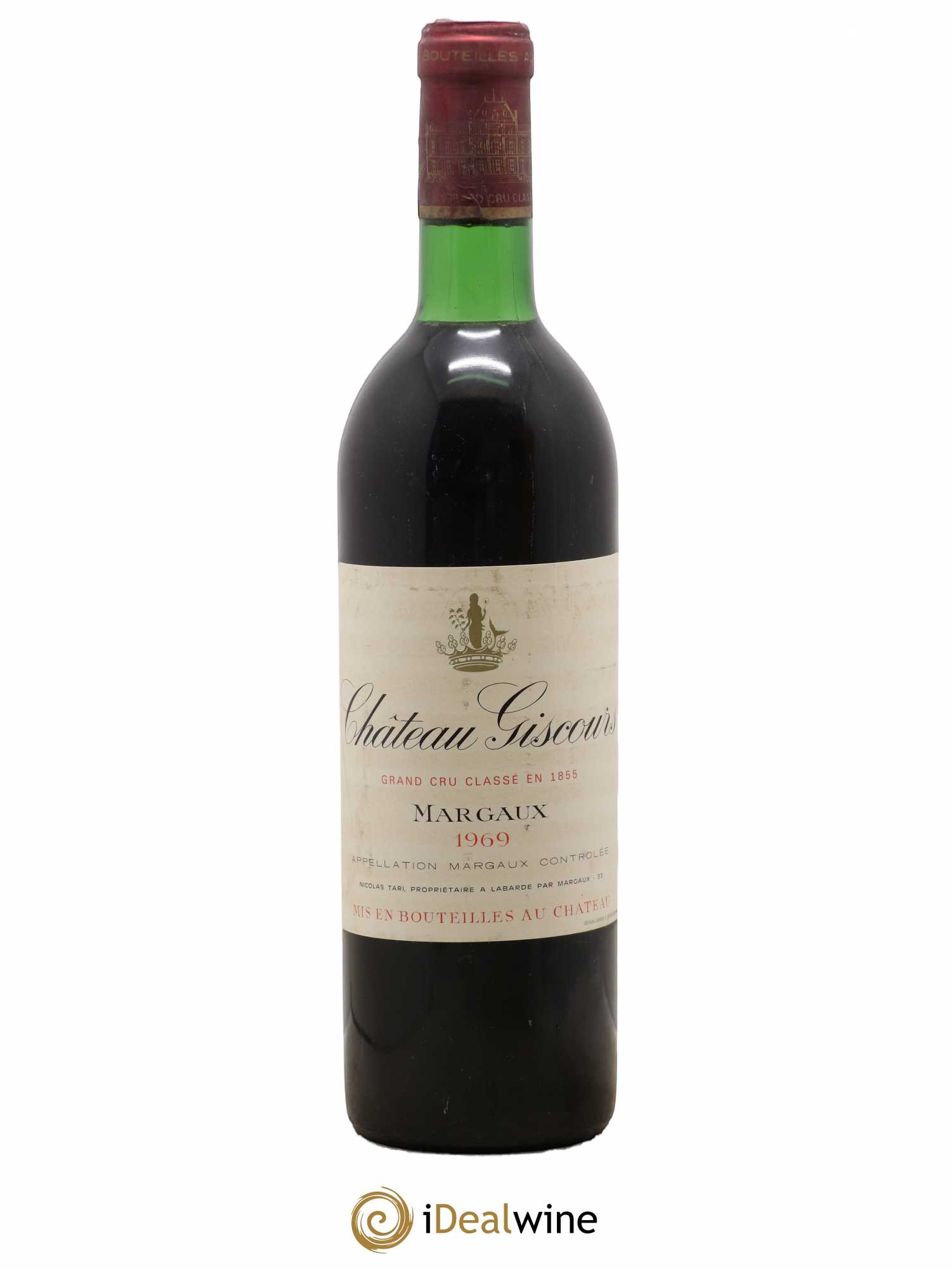 Château Giscours 3ème Grand Cru Classé 1969 - Lot de 1 bouteille - 0