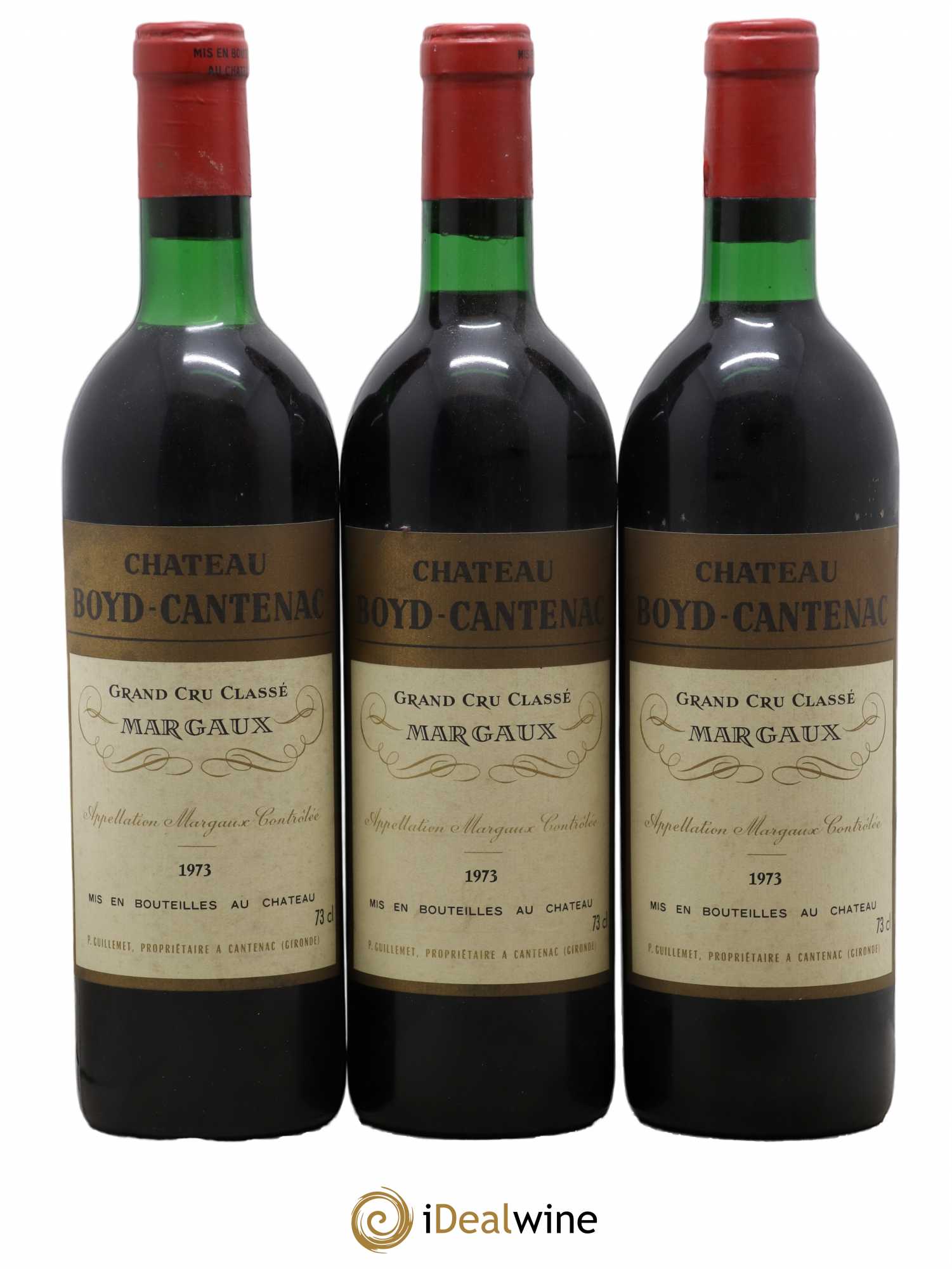 Château Boyd Cantenac 3ème Grand Cru Classé 1973 - Lot de 3 bouteilles - 0